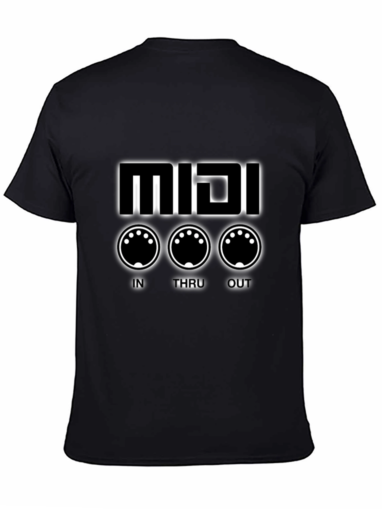 MIDI Synth Black T-Shirt - Music Production Tee