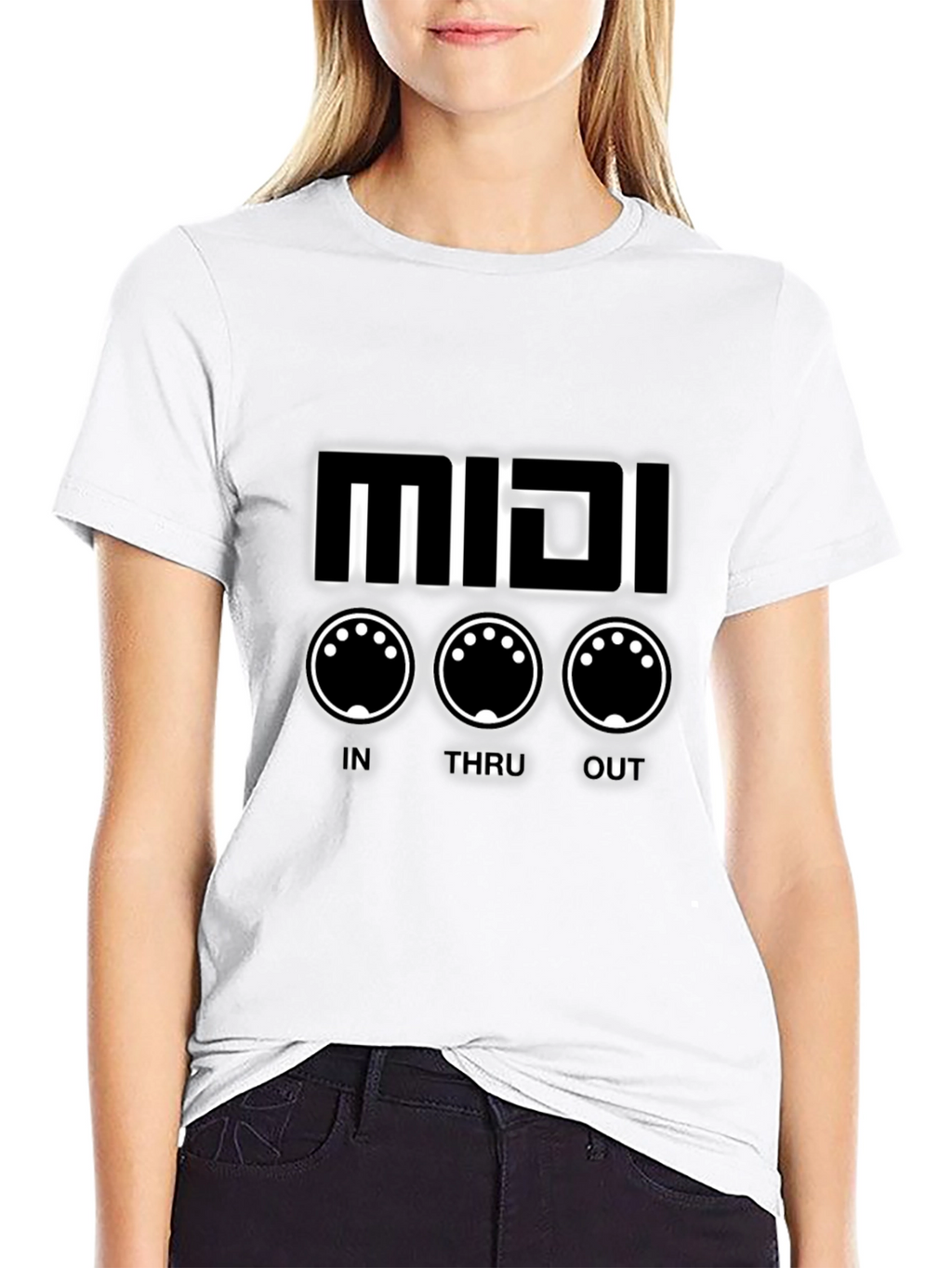 MIDI Synth Black T-Shirt - Music Production Tee