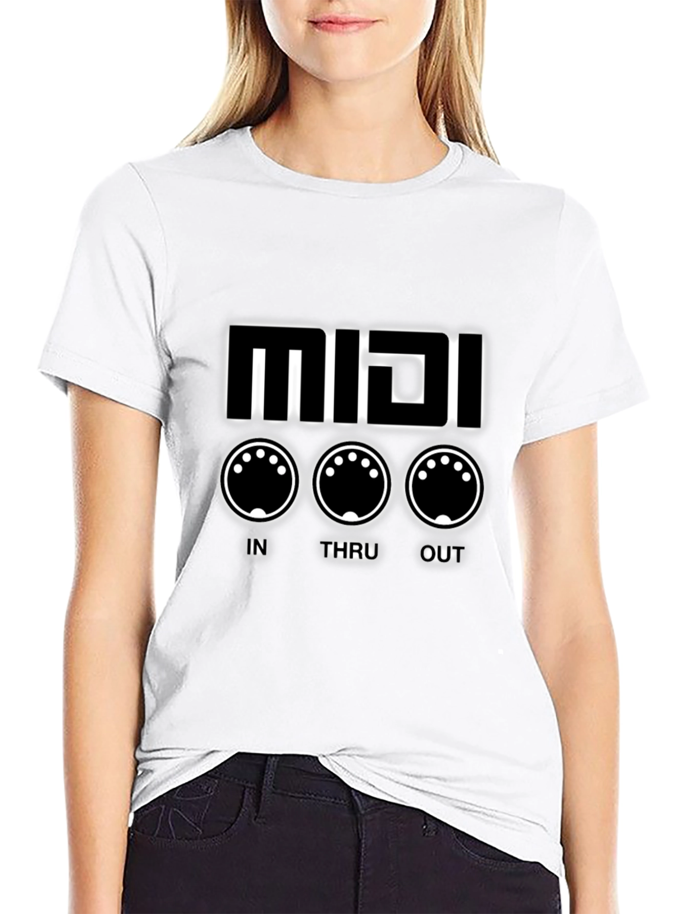 MIDI Synth Black T-Shirt - Music Production Tee
