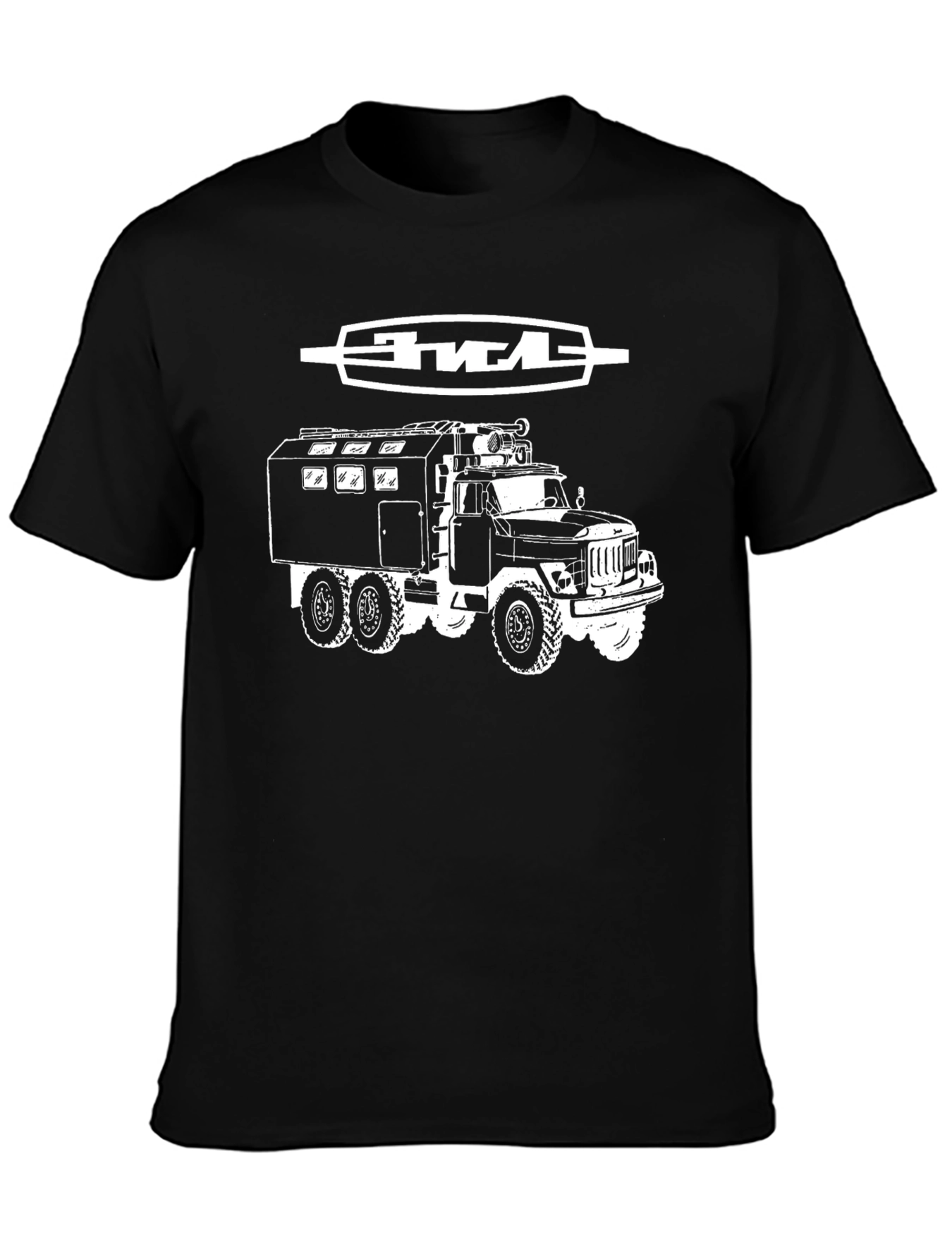 ZIL Truck Graphic Tee - Black