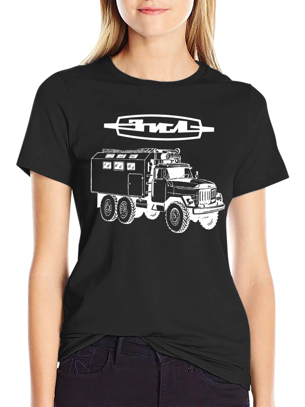 ZIL Truck Graphic Tee - Black