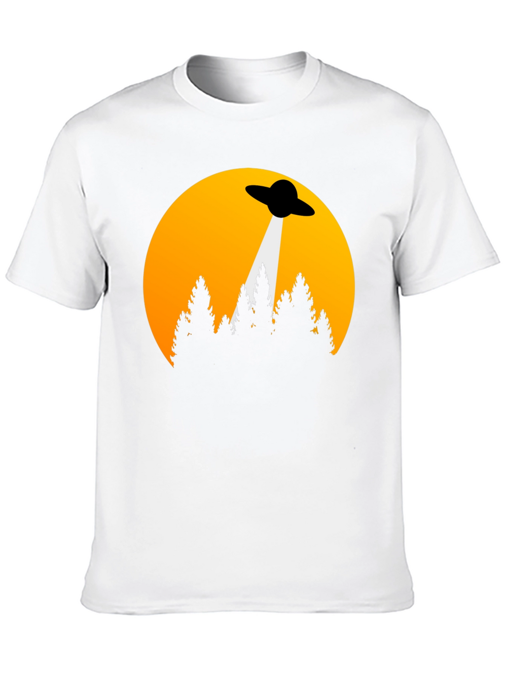 UFO Abduction Graphic Tee - Sci-Fi T-Shirt