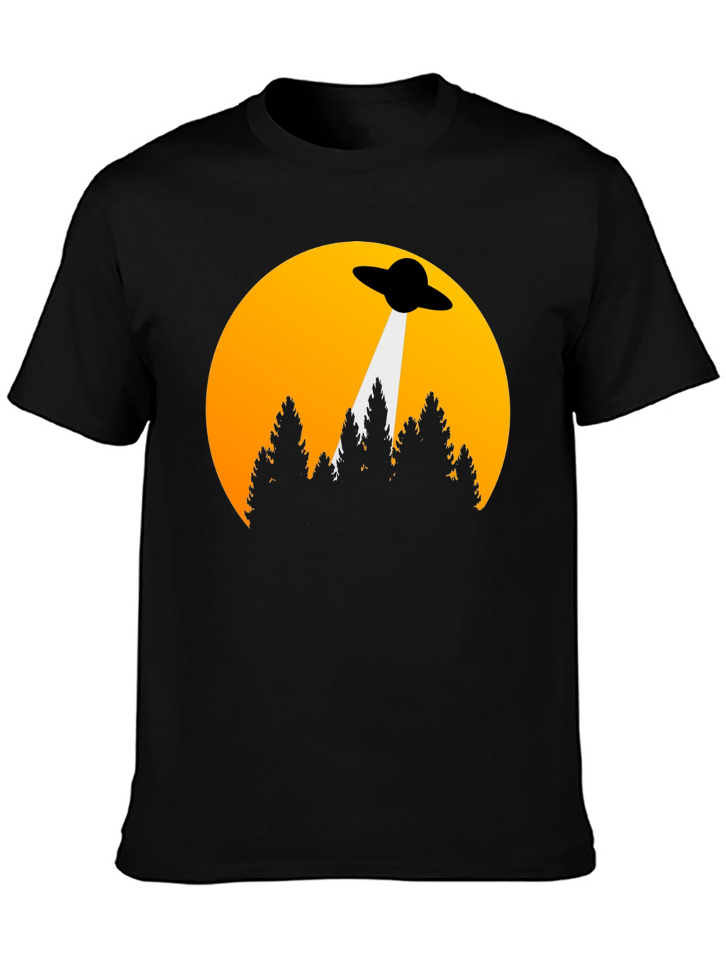 UFO Abduction Graphic Tee - Sci-Fi T-Shirt