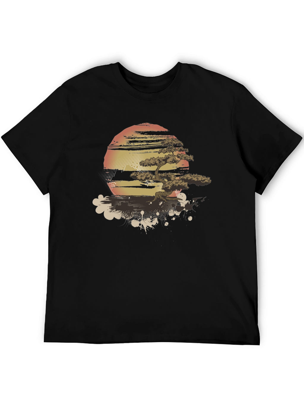 Zen Sunset Bonsai T-Shirt - Graphic Tee