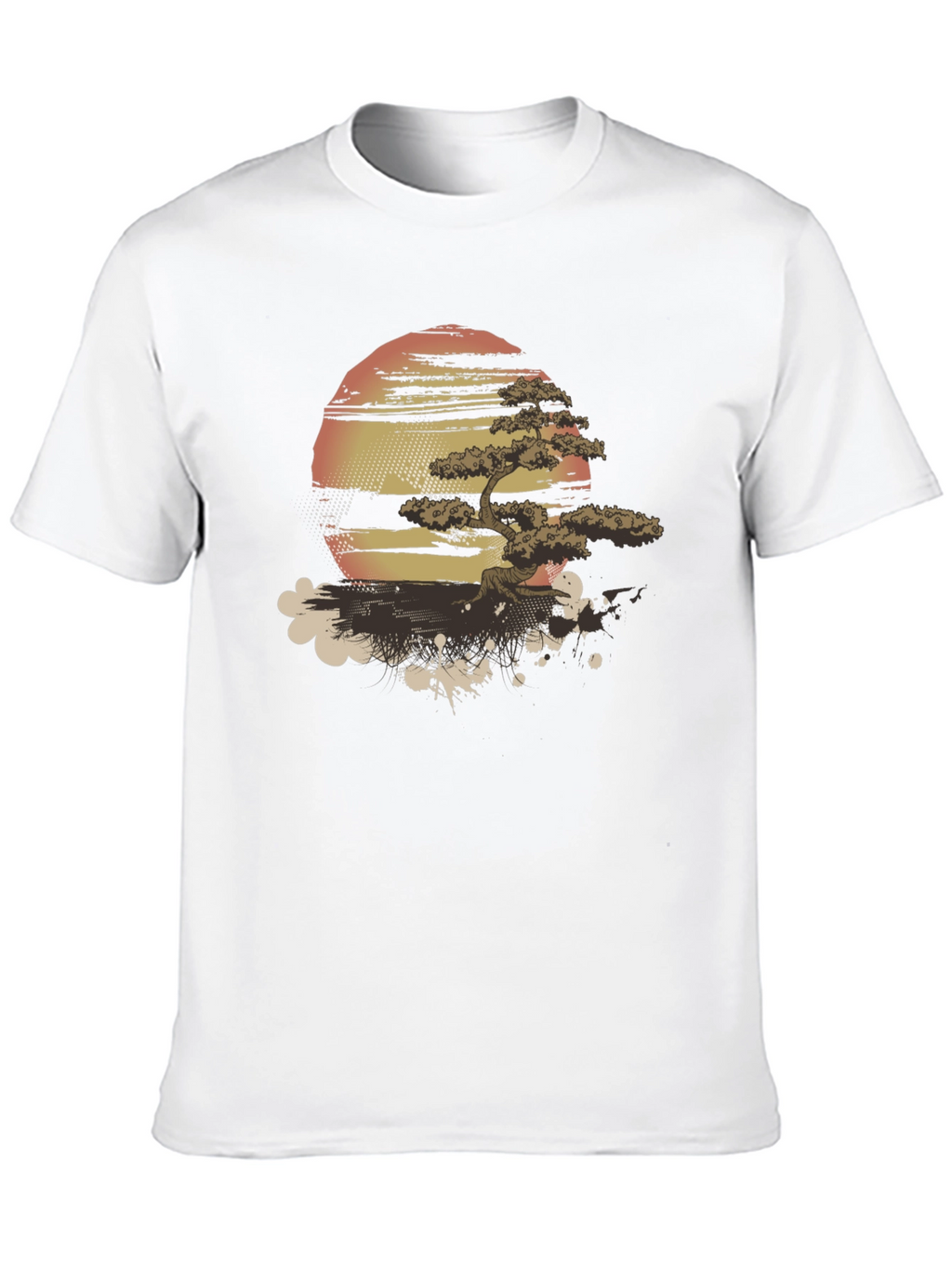 Zen Sunset Bonsai T-Shirt - Graphic Tee