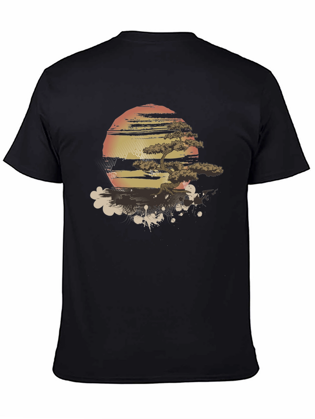 Zen Sunset Bonsai T-Shirt - Graphic Tee