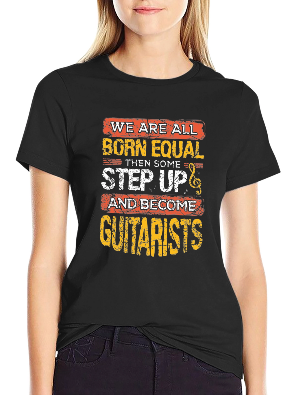 Born Equal Guitarist Black T-Shirt
