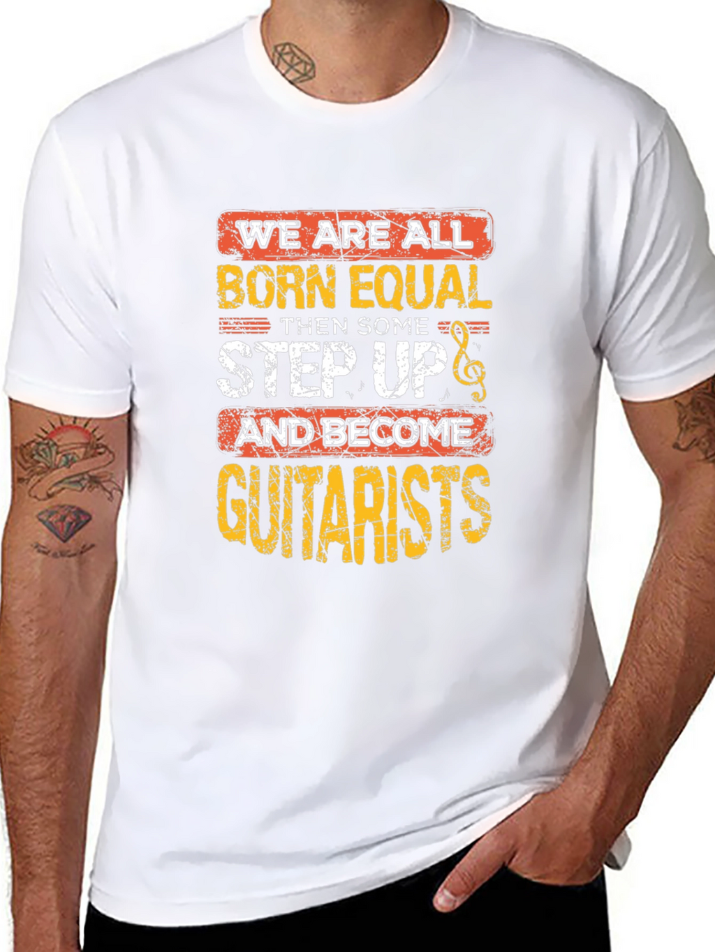 Born Equal Guitarist Black T-Shirt