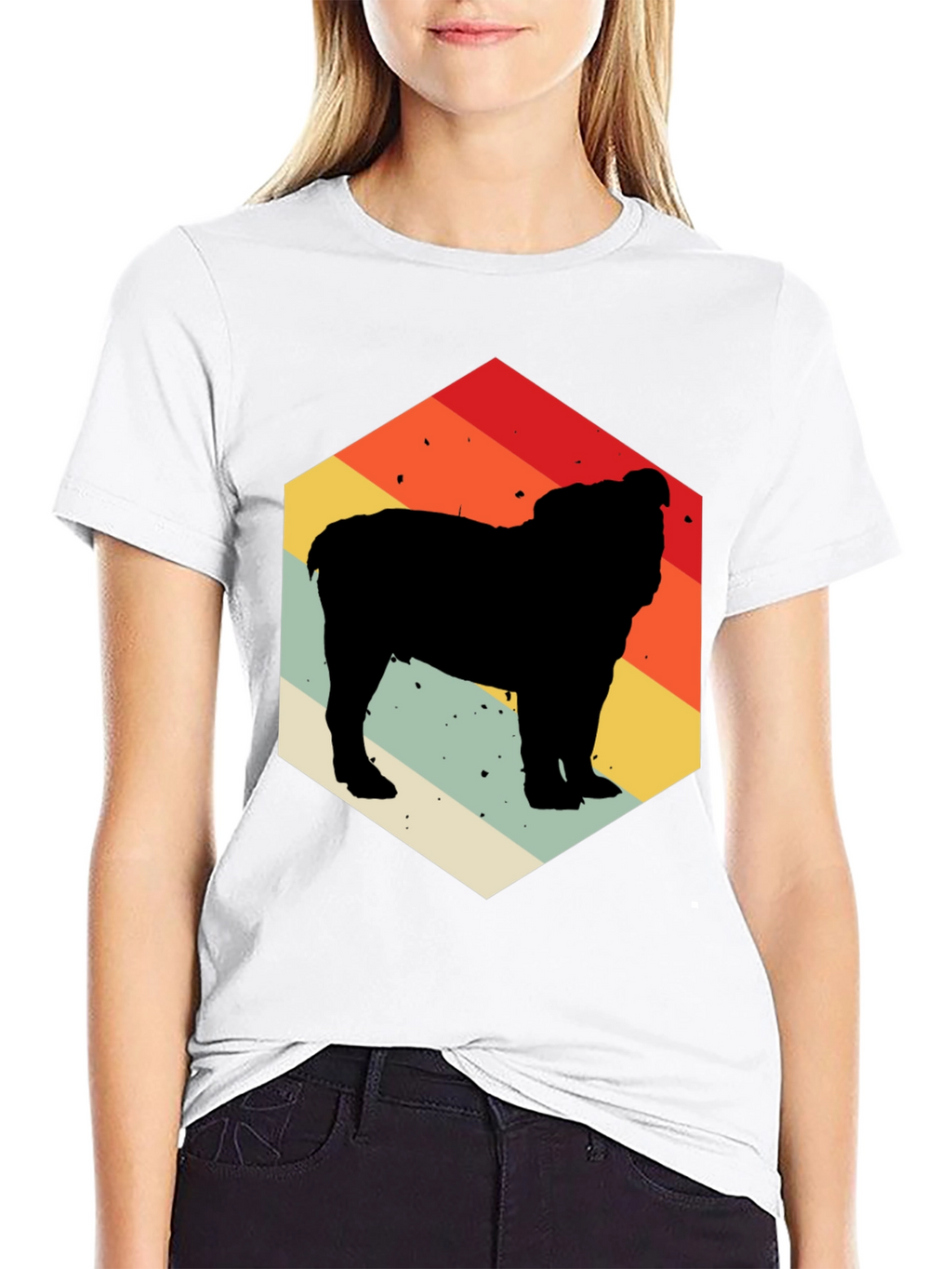 Retro Bulldog Silhouette Tee