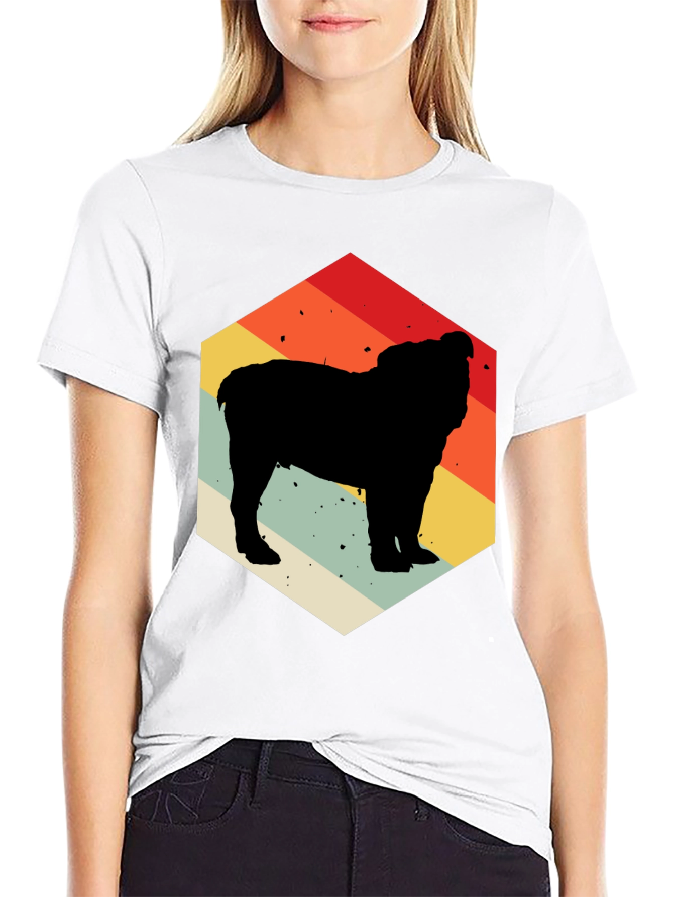 Retro Bulldog Silhouette Tee