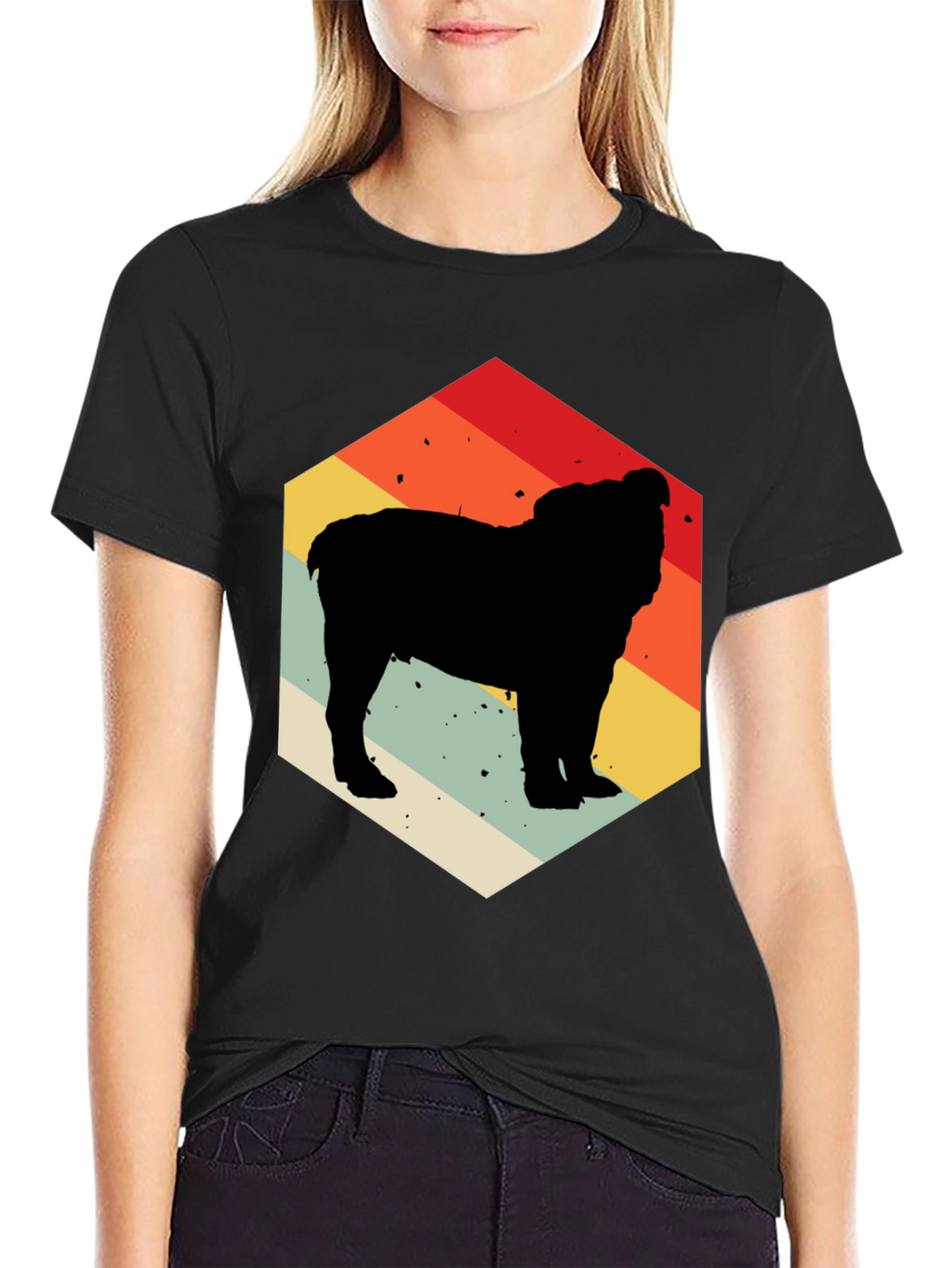 Retro Bulldog Silhouette Tee
