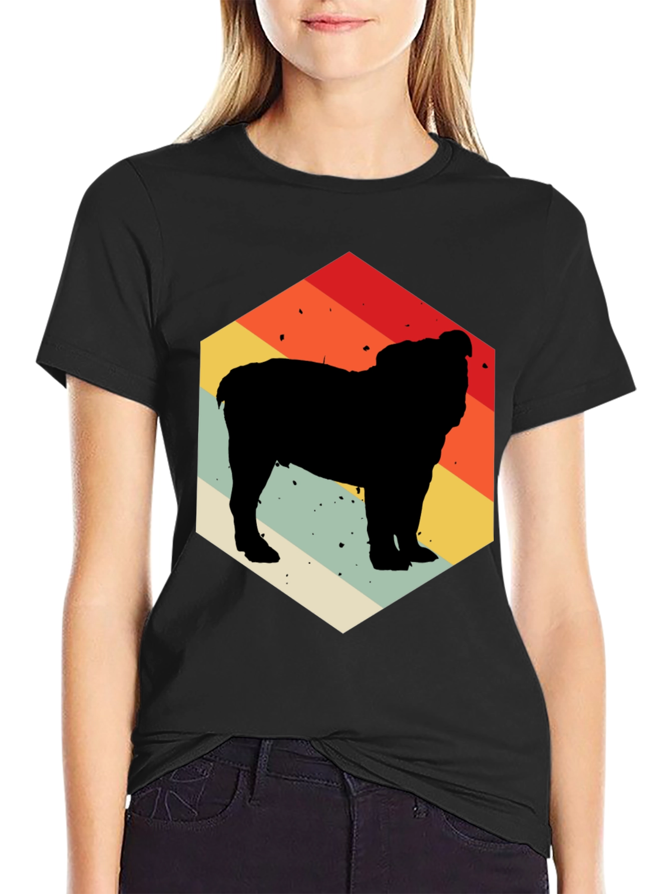 Retro Bulldog Silhouette Tee