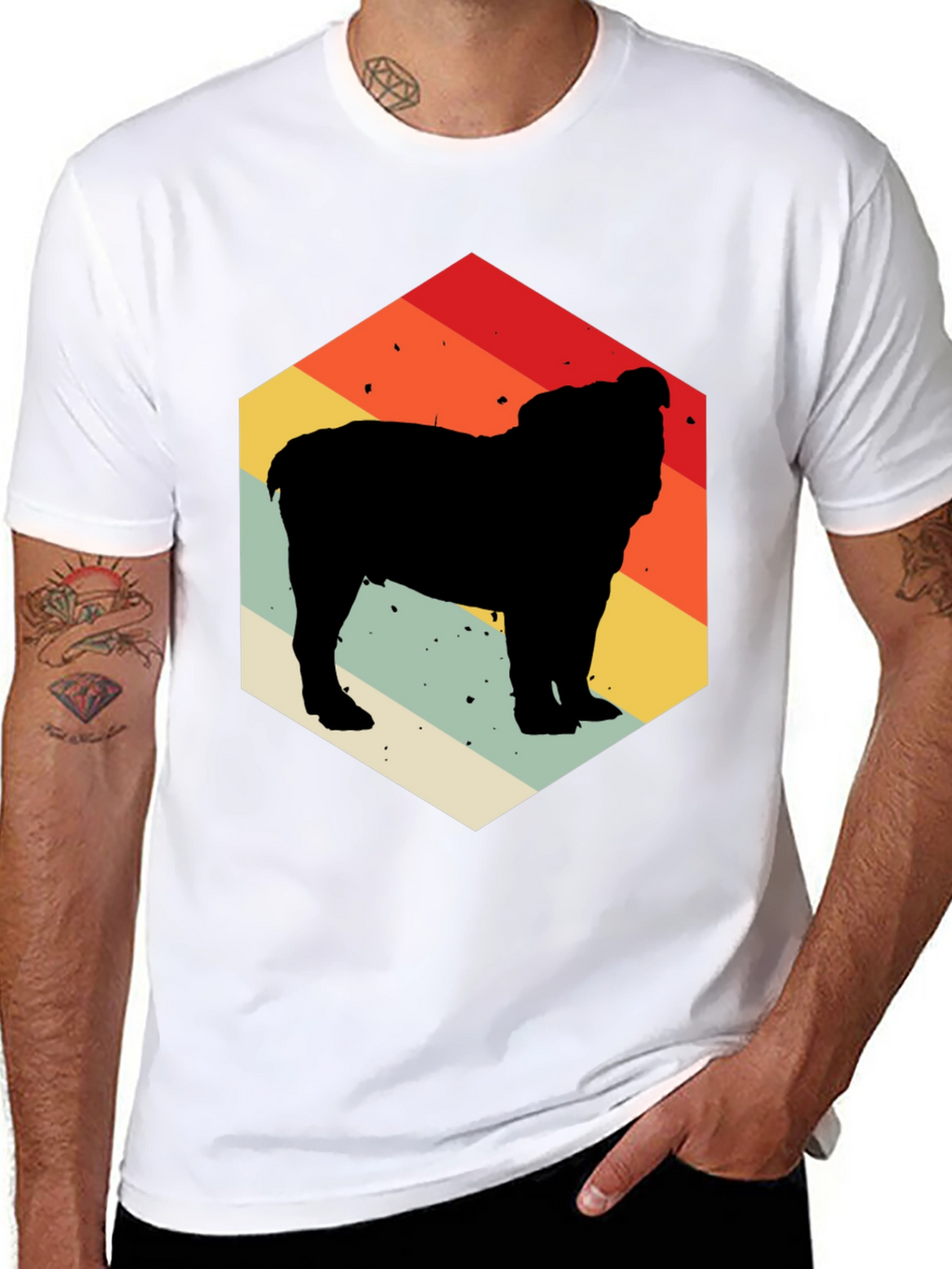Retro Bulldog Silhouette Tee