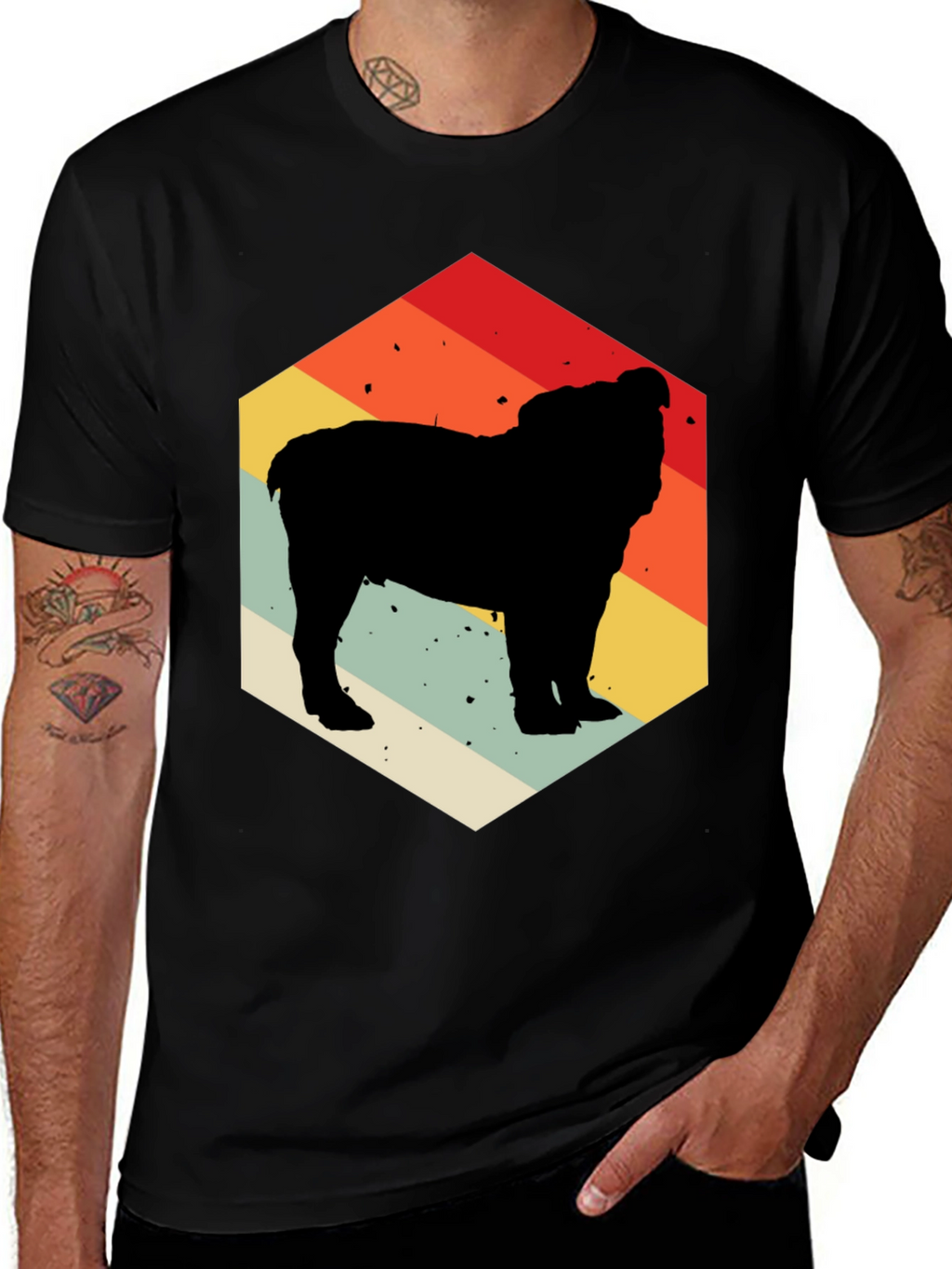 Retro Bulldog Silhouette Tee