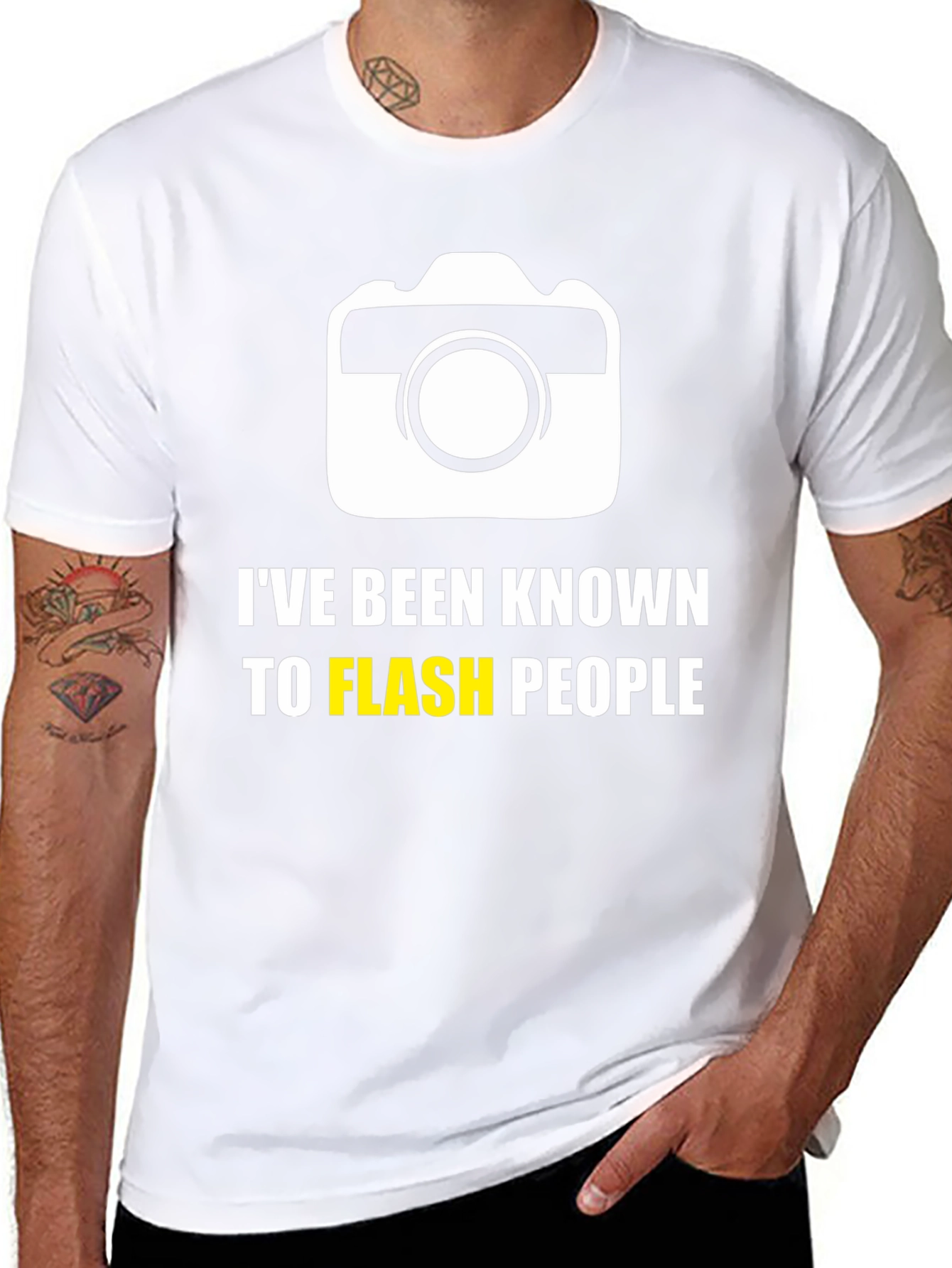 Funny Camera T-Shirt - Ive Been Known To Flash People
