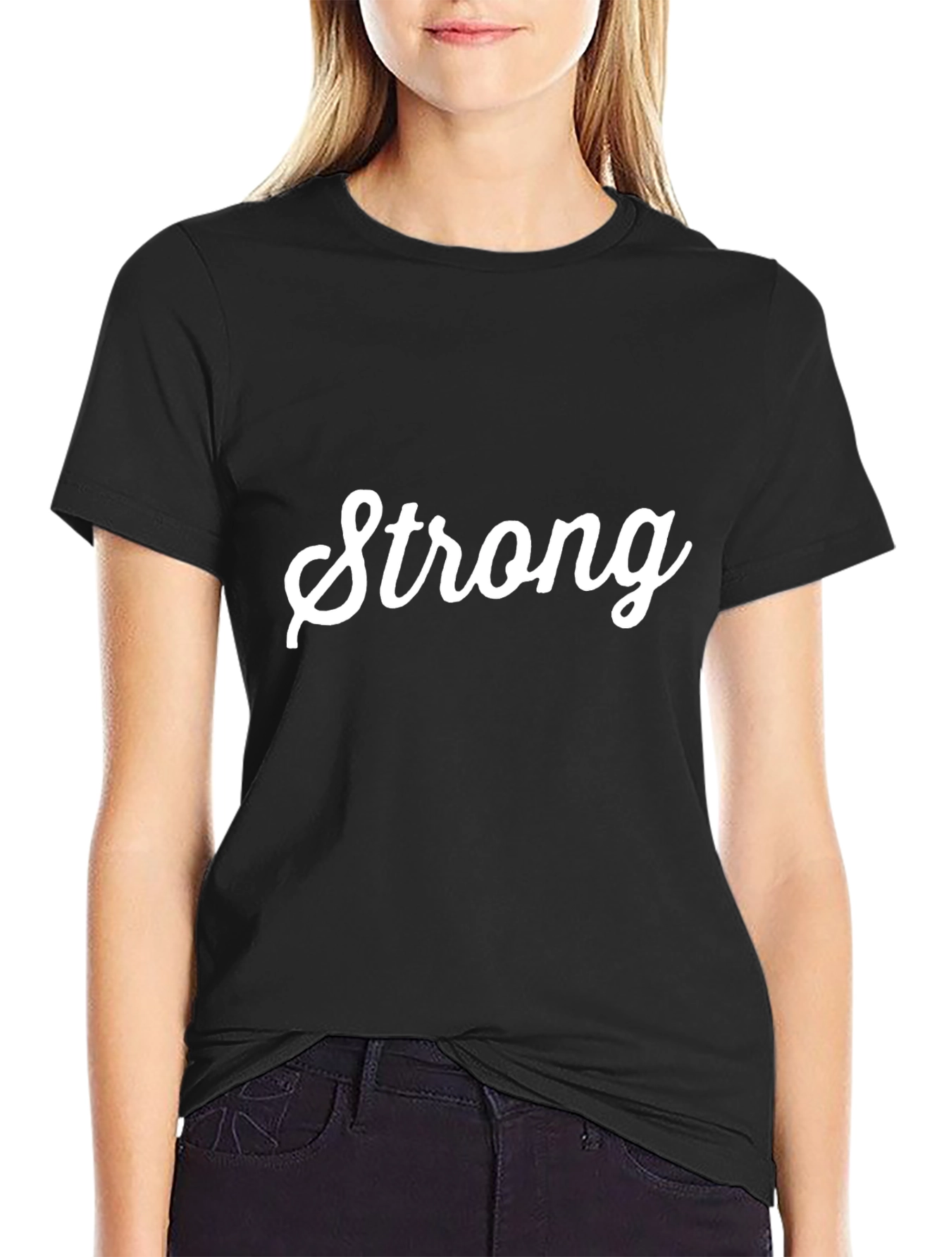 Strong Graphic Tee - Mens Black T-Shirt