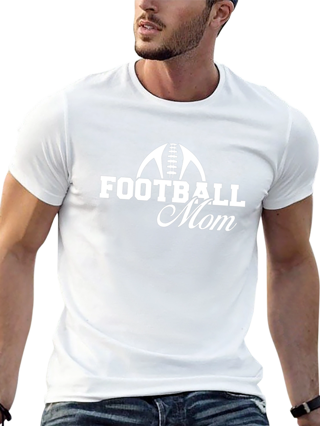 Football Mom Graphic T-Shirt