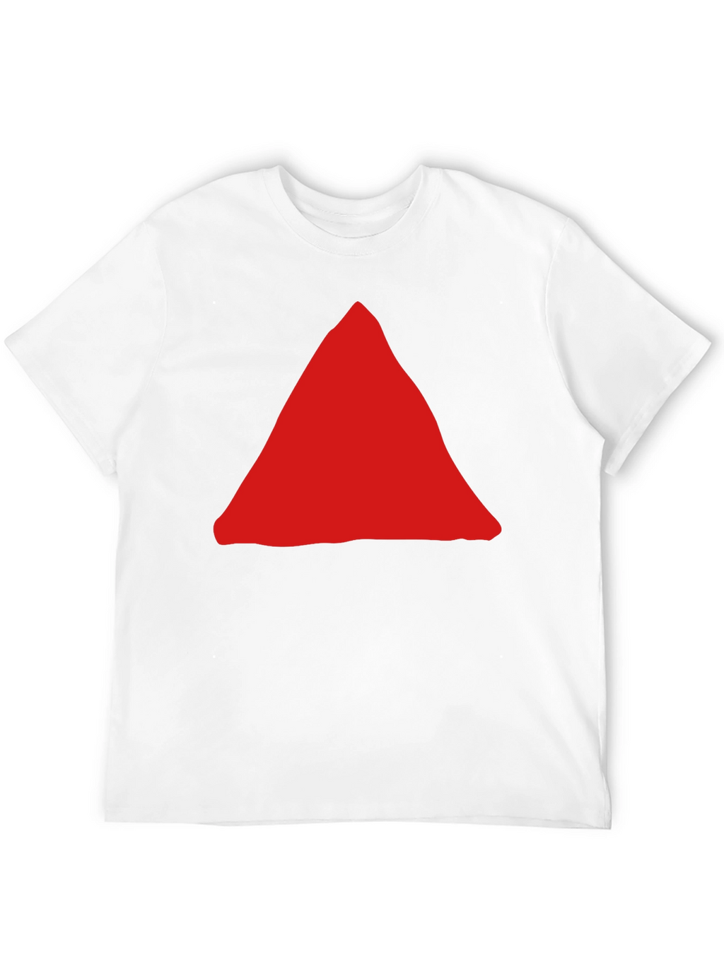 Red Triangle Graphic Black T-Shirt