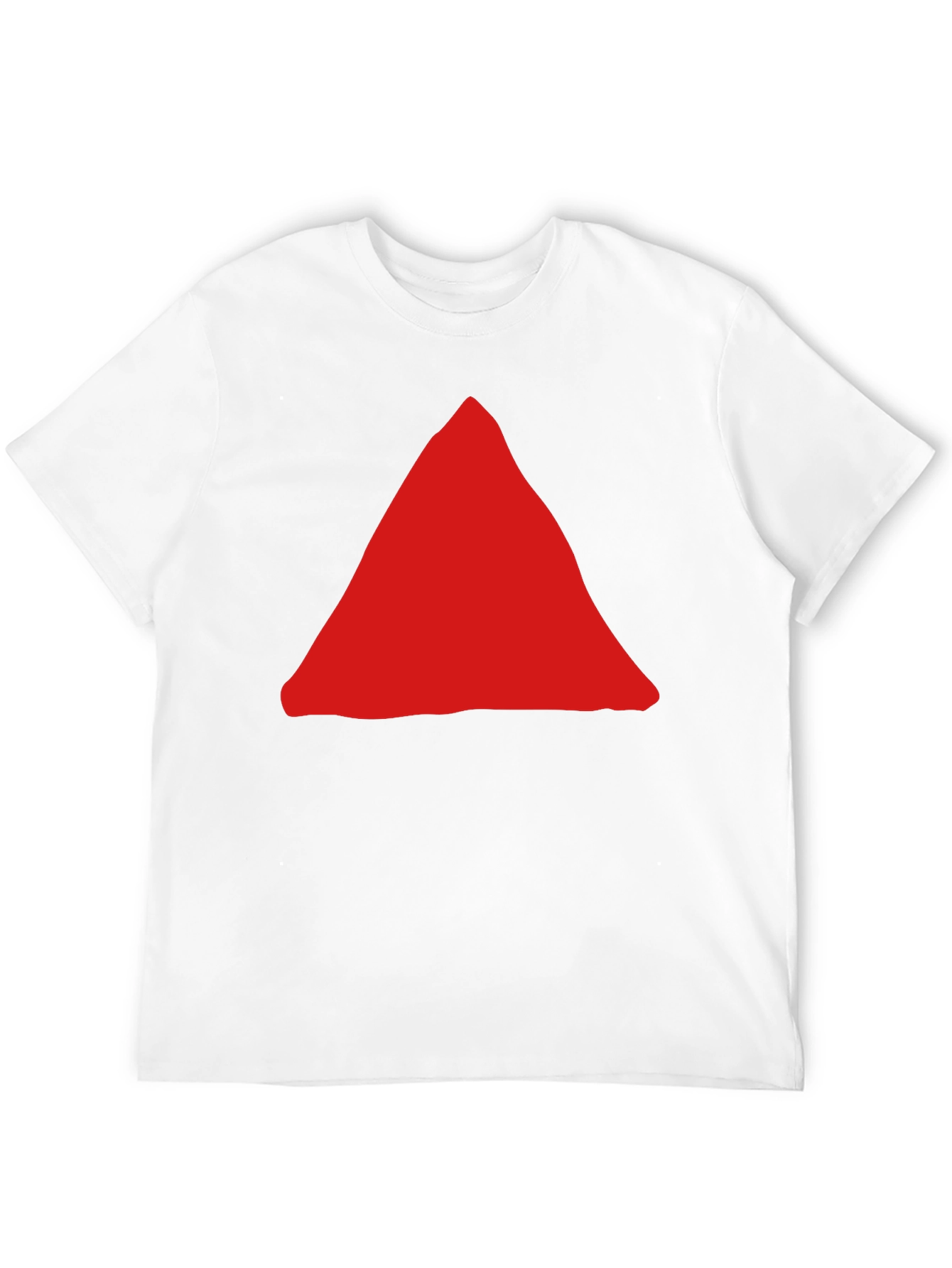 Red Triangle Graphic Black T-Shirt