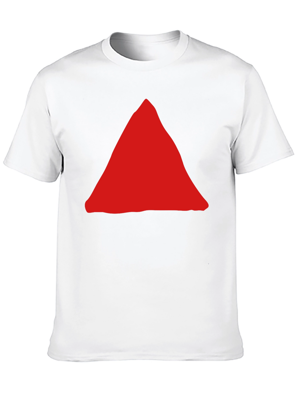 Red Triangle Graphic Black T-Shirt