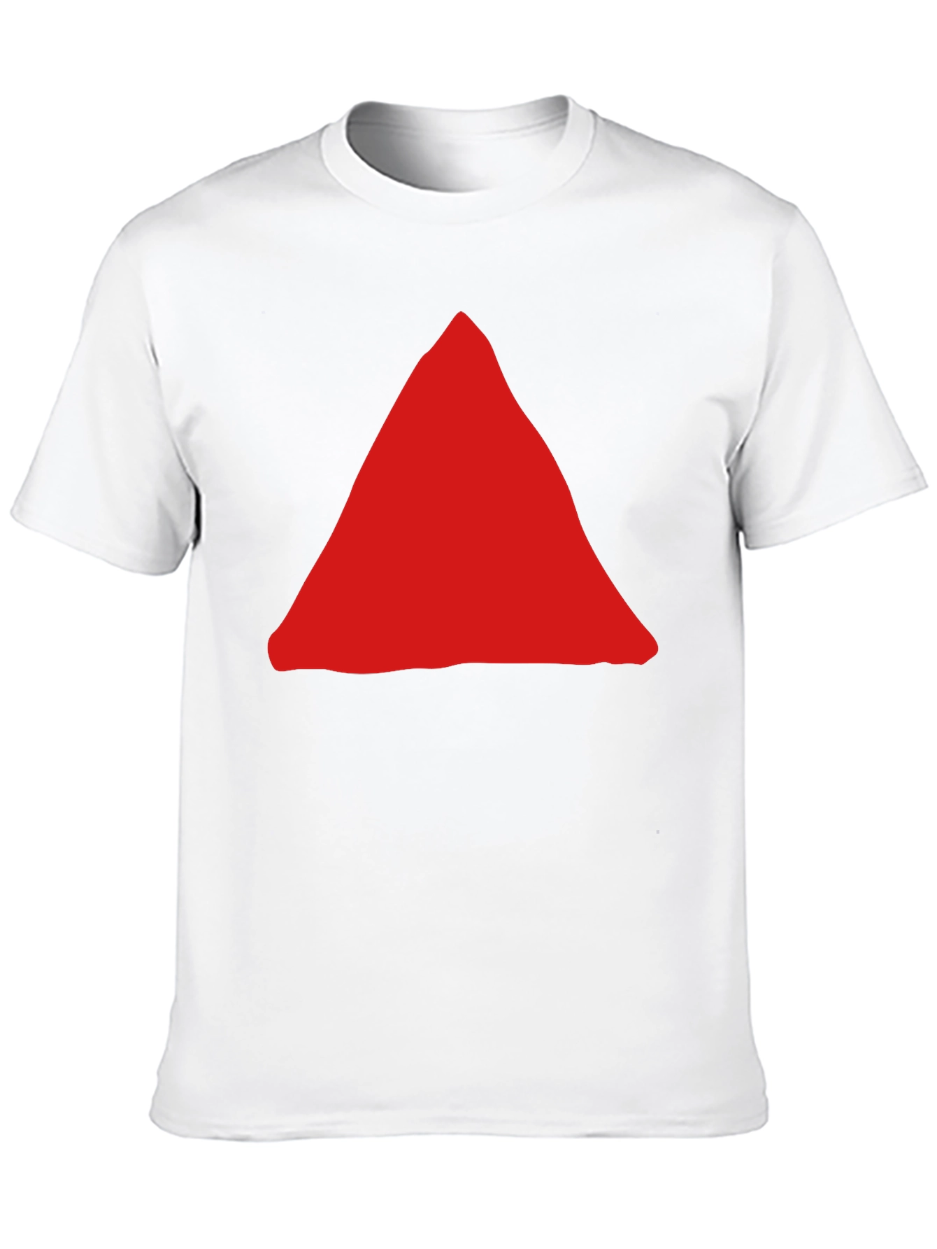 Red Triangle Graphic Black T-Shirt