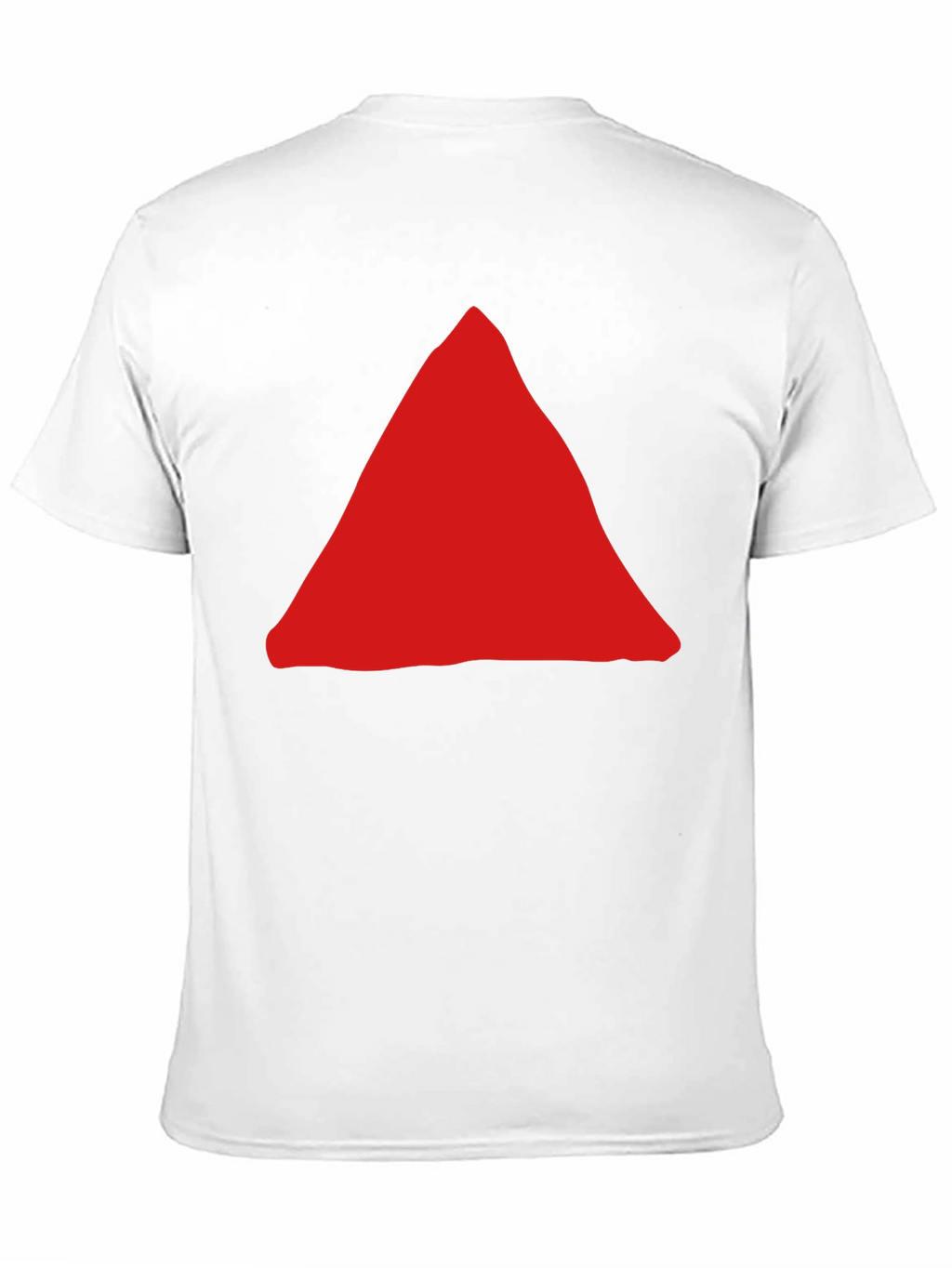 Red Triangle Graphic Black T-Shirt