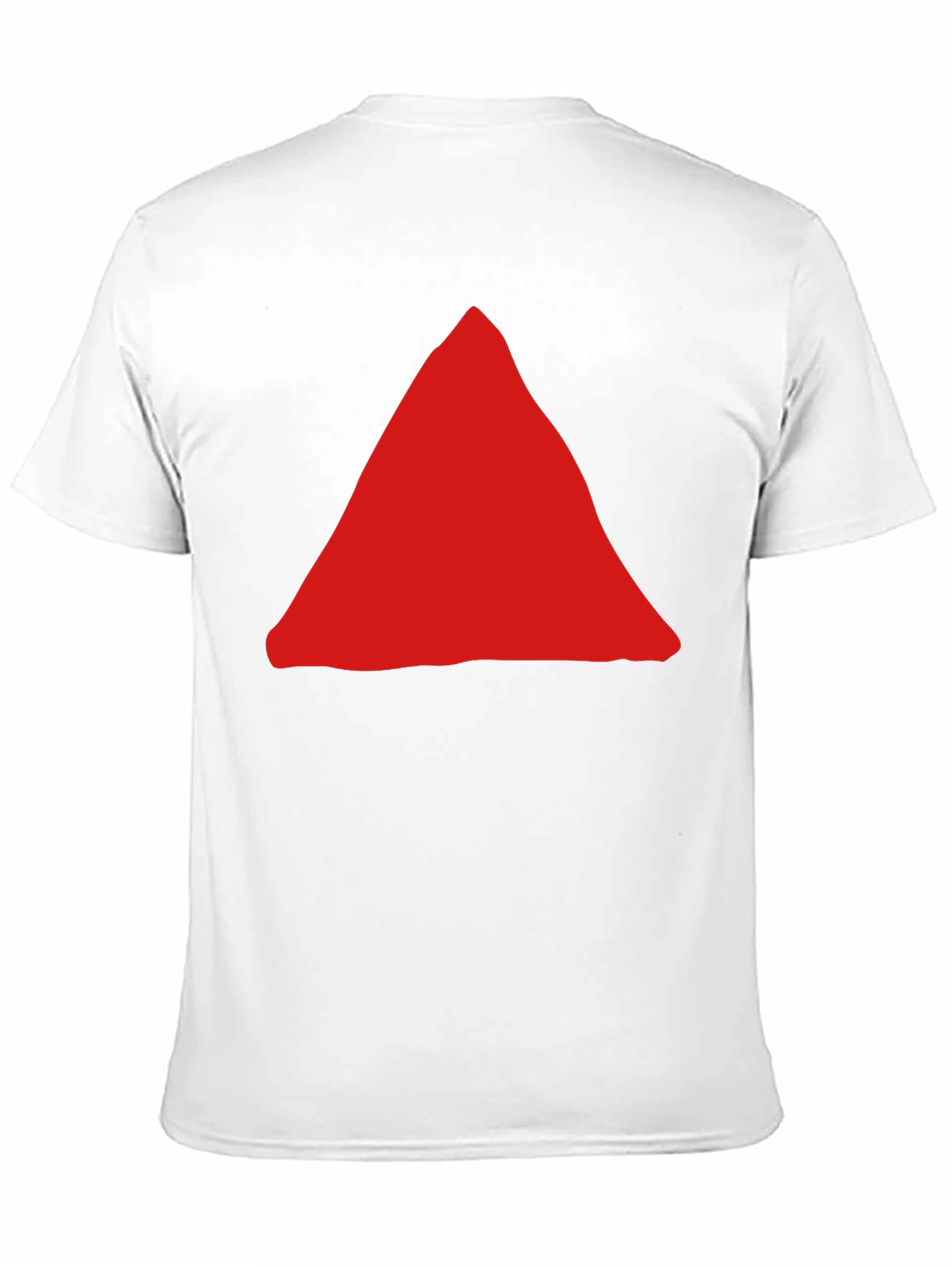 Red Triangle Graphic Black T-Shirt