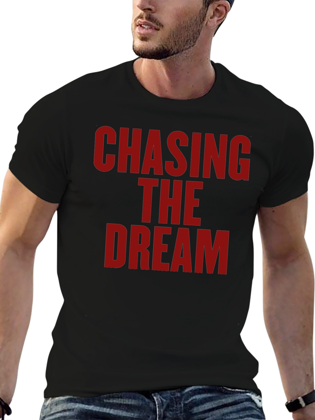 Chasing the Dream Graphic T-Shirt - Bold Statement Tee