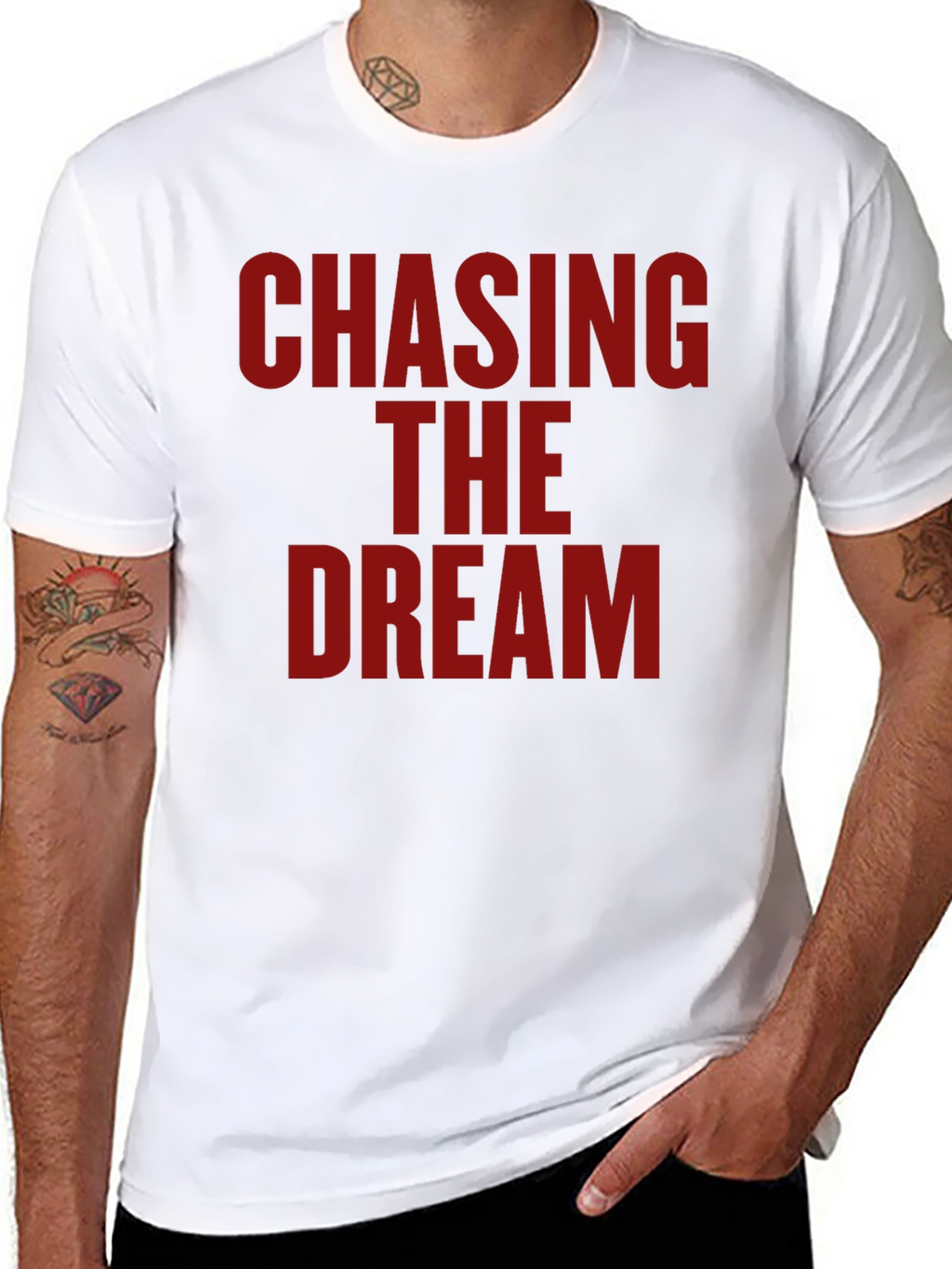 Chasing the Dream Graphic T-Shirt - Bold Statement Tee