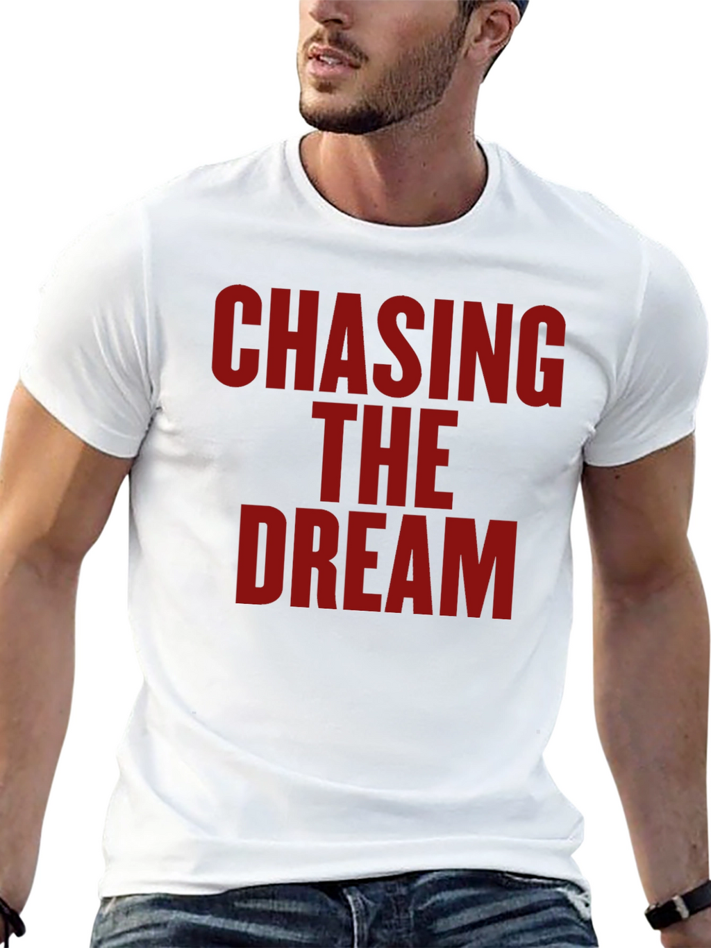 Chasing the Dream Graphic T-Shirt - Bold Statement Tee