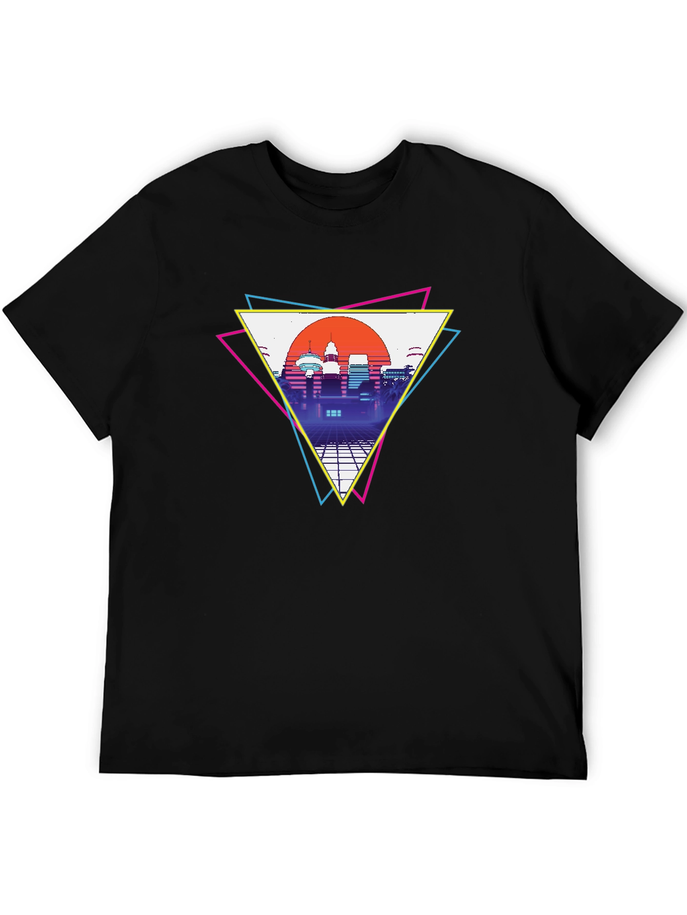 Retro Cityscape T-Shirt - Vaporwave Style