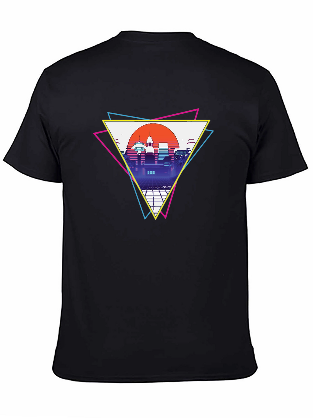 Retro Cityscape T-Shirt - Vaporwave Style
