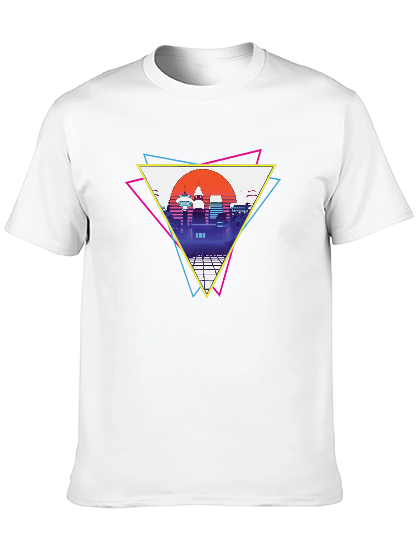 Retro Cityscape T-Shirt - Vaporwave Style
