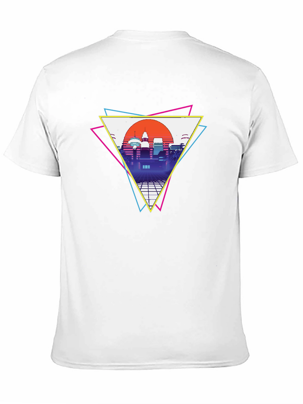 Retro Cityscape T-Shirt - Vaporwave Style