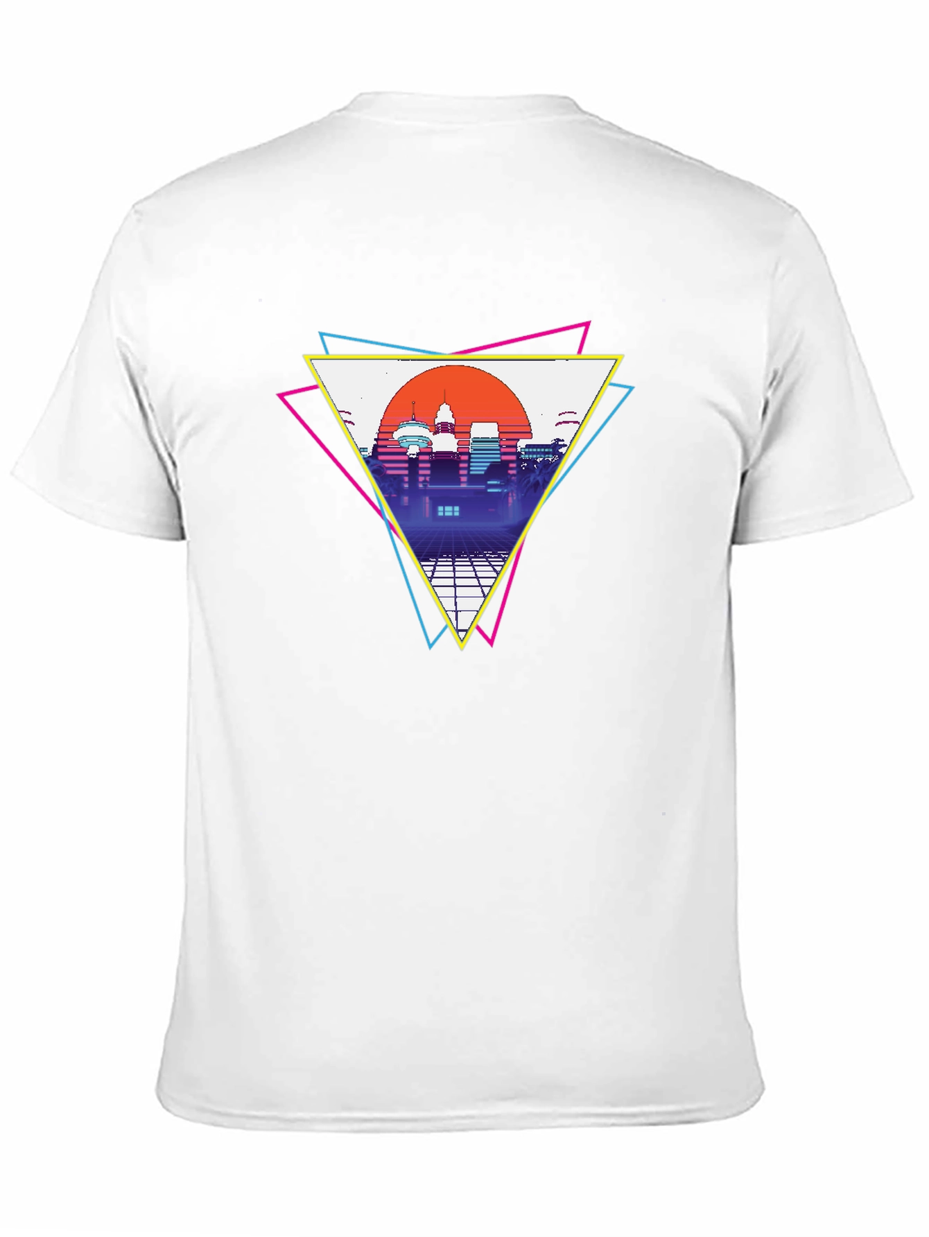Retro Cityscape T-Shirt - Vaporwave Style