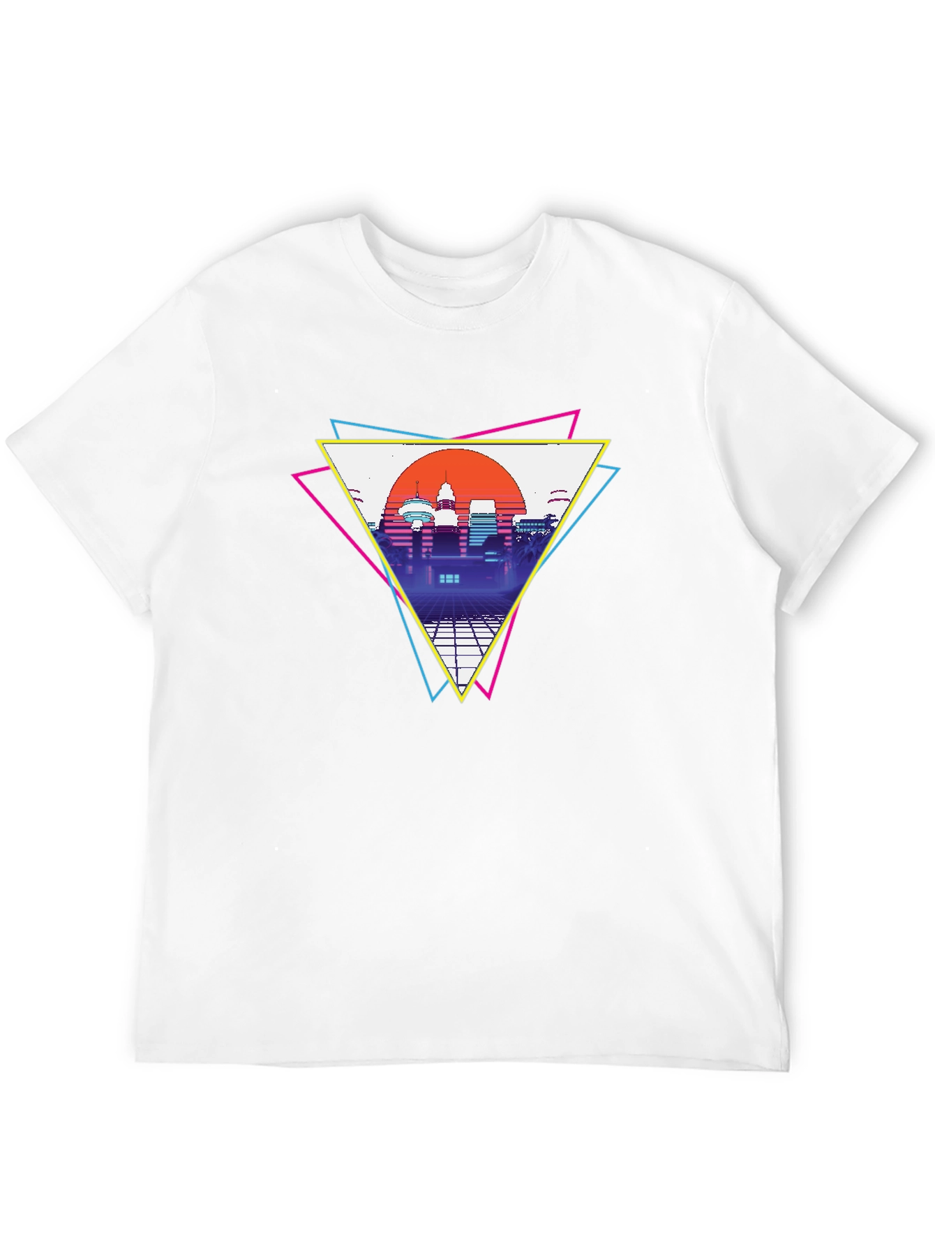 Retro Cityscape T-Shirt - Vaporwave Style