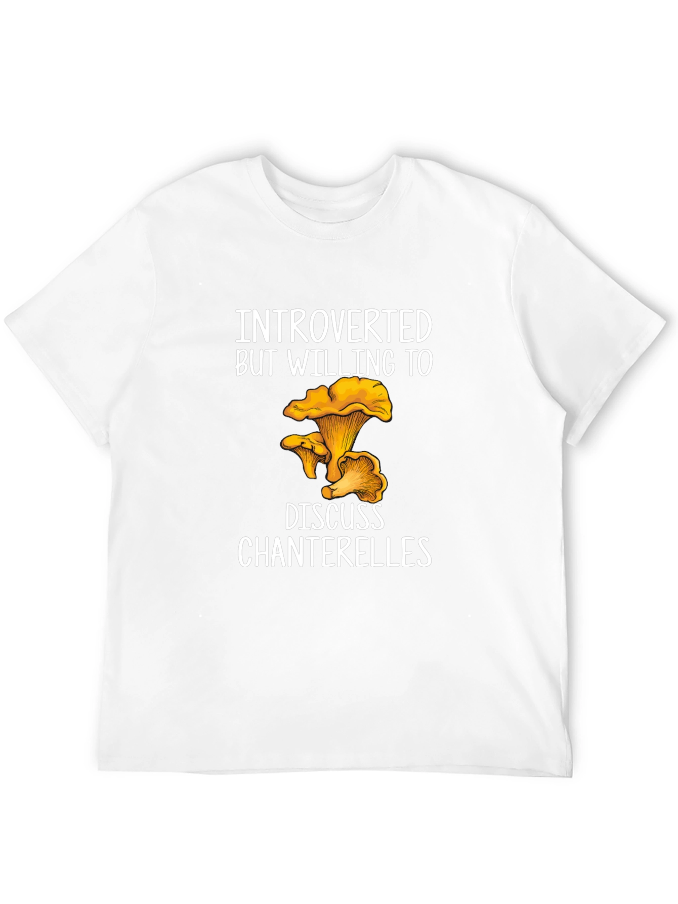 Introverted Chanterelle T-Shirt - Fungi Lover Tee