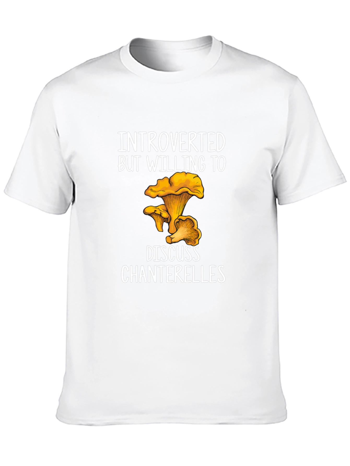 Introverted Chanterelle T-Shirt - Fungi Lover Tee
