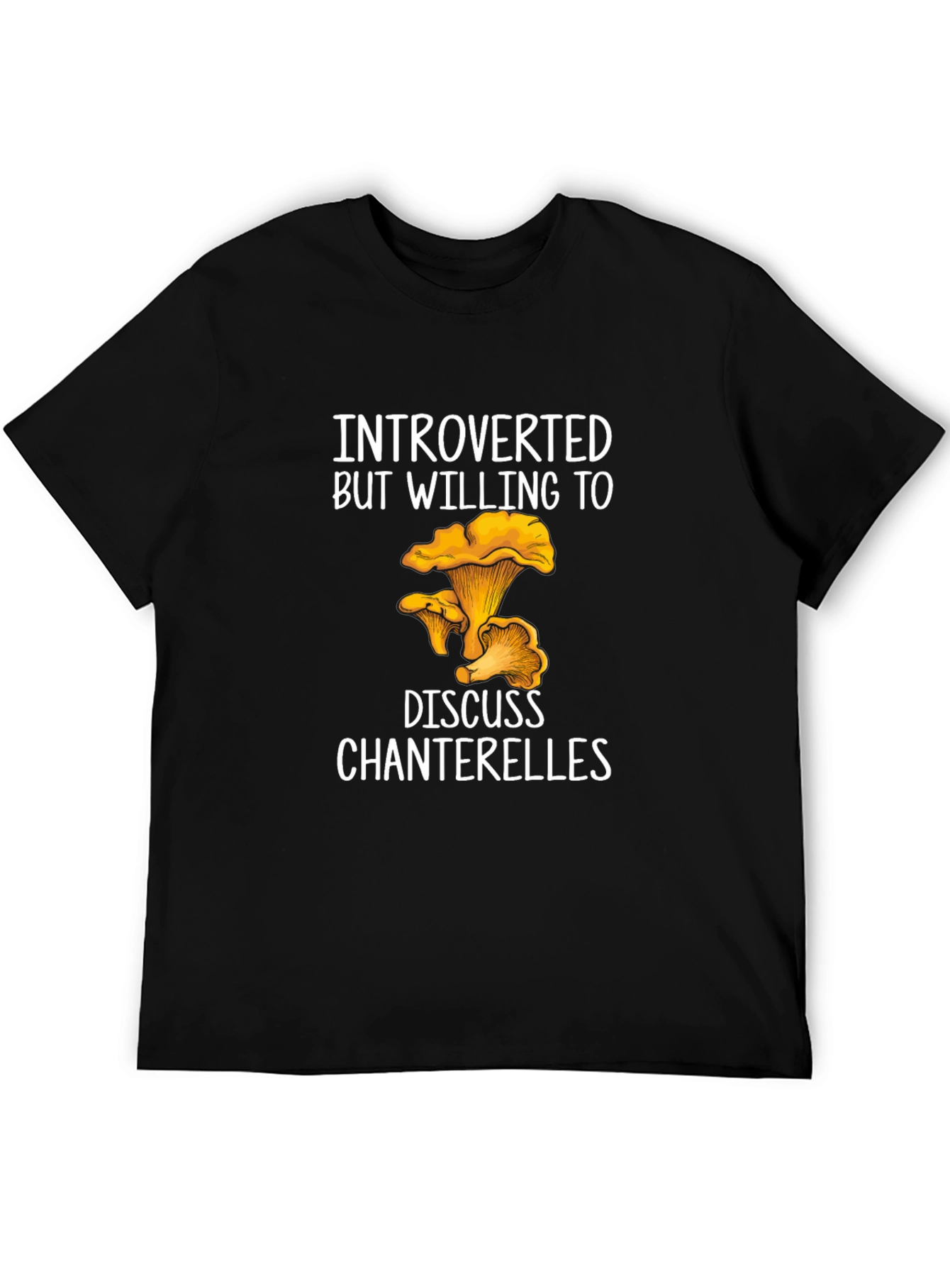 Introverted Chanterelle T-Shirt - Fungi Lover Tee