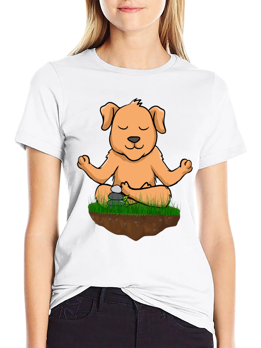 Meditating Dog T-Shirt - Zen Puppy Tee