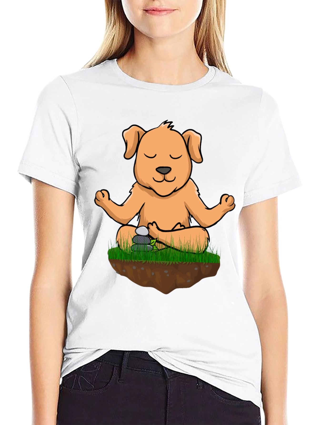 Meditating Dog T-Shirt - Zen Puppy Tee