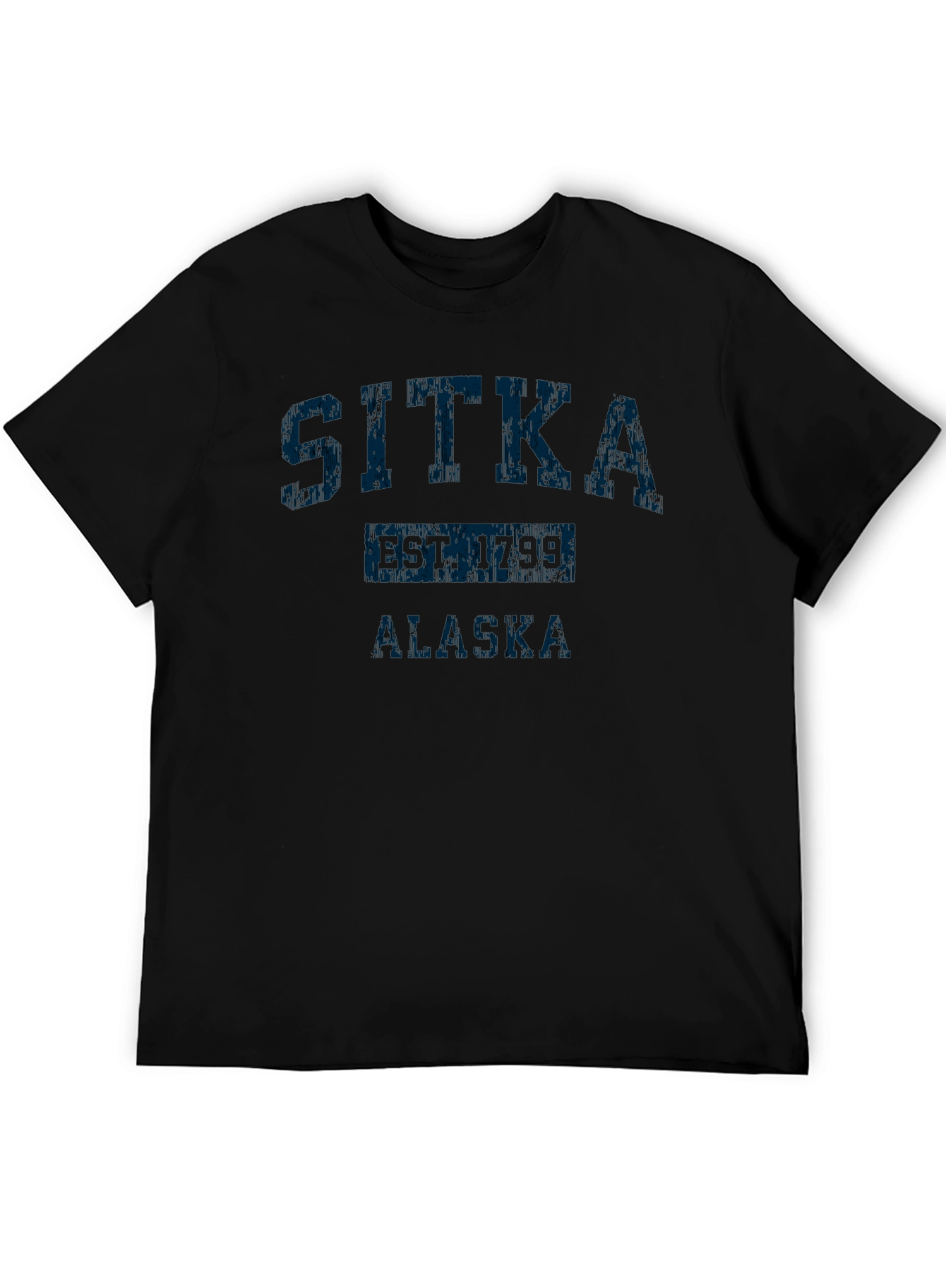 Sitka Alaska T-Shirt - Distressed Vintage Style
