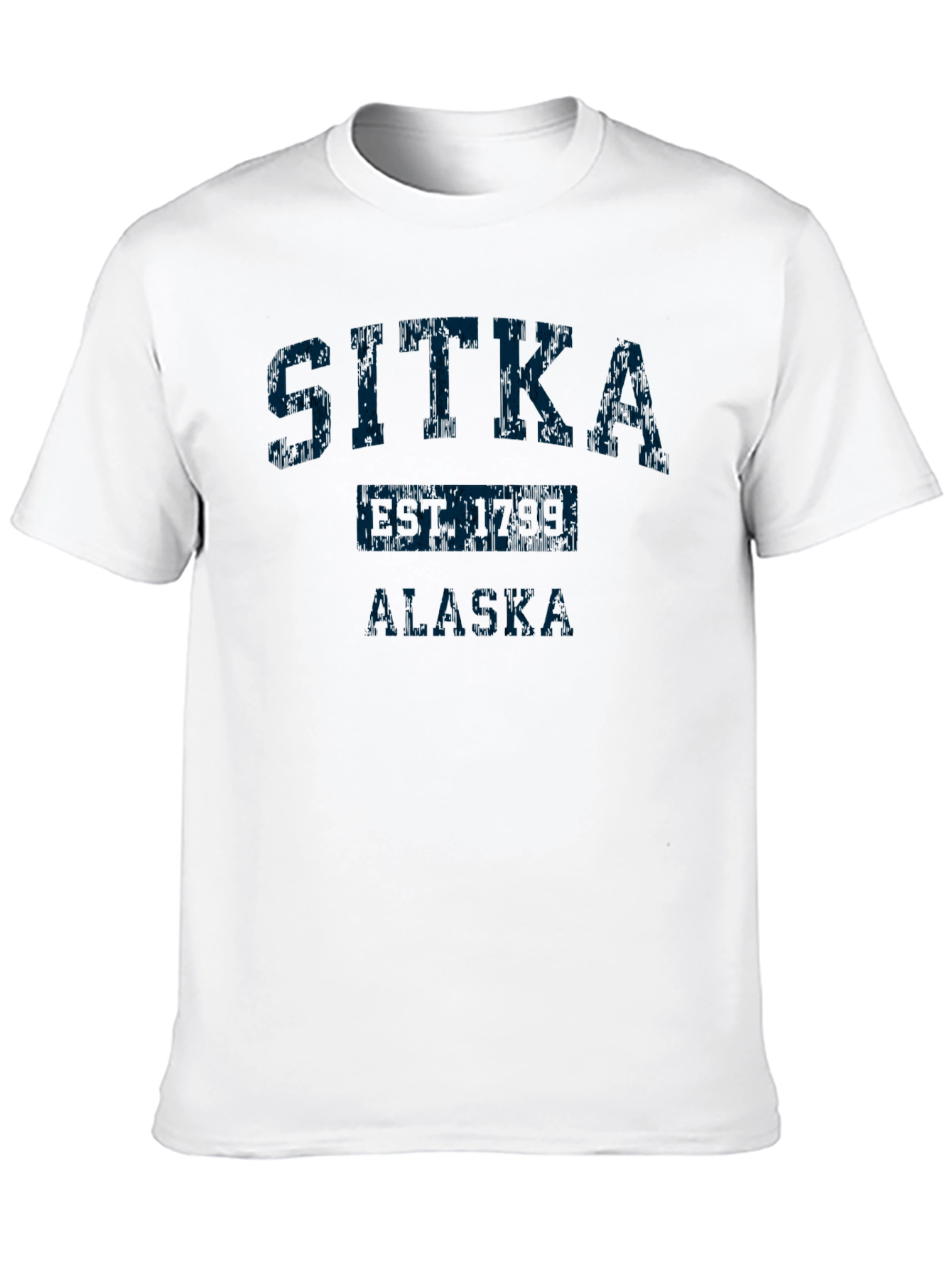 Sitka Alaska T-Shirt - Distressed Vintage Style