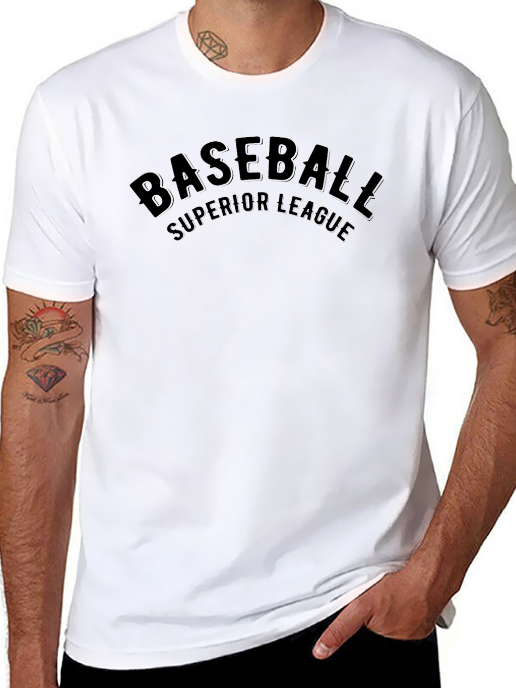 Baseball Superior League Black T-Shirt