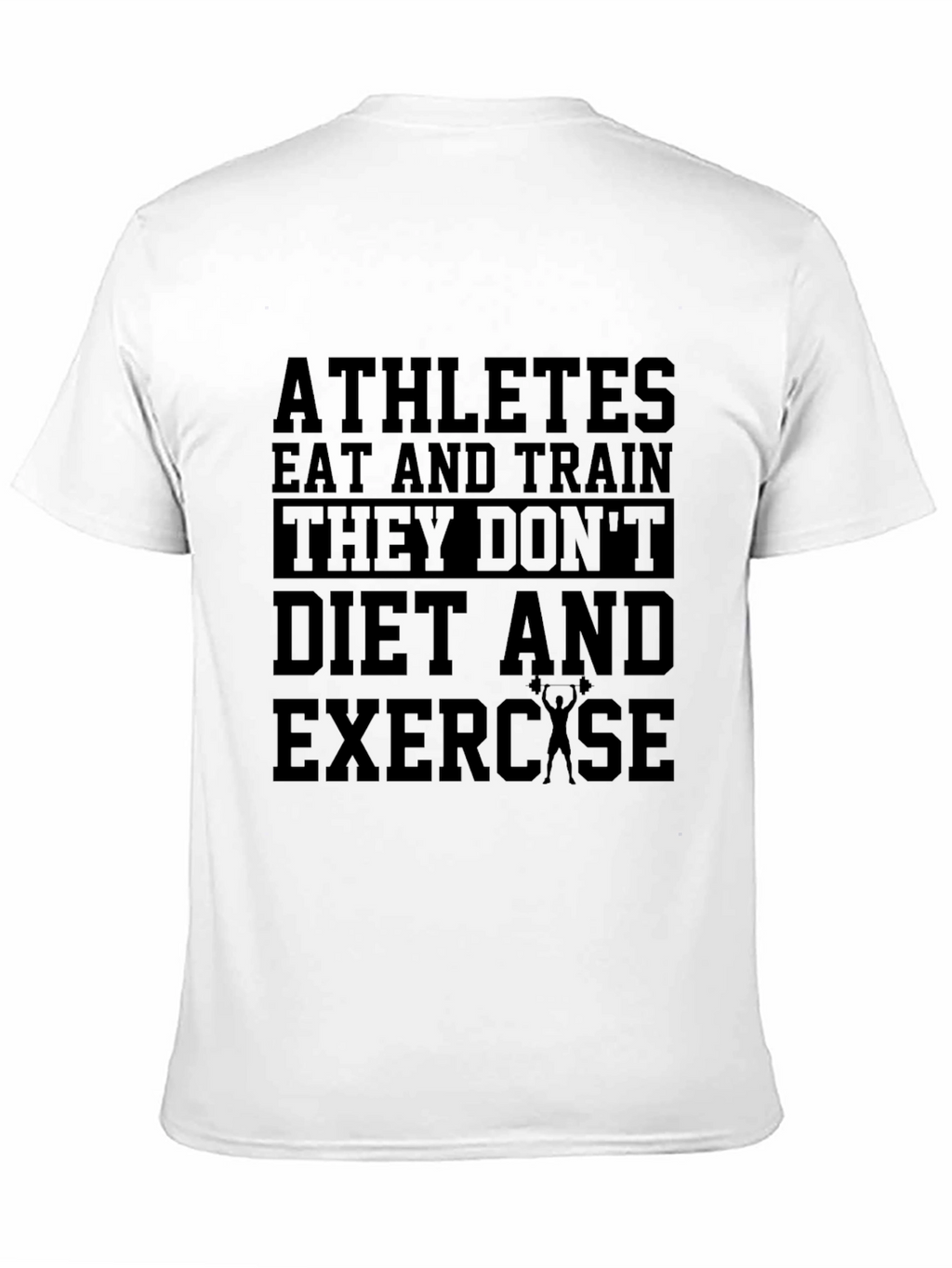 Athletes Eat & Train Black Graphic Tee