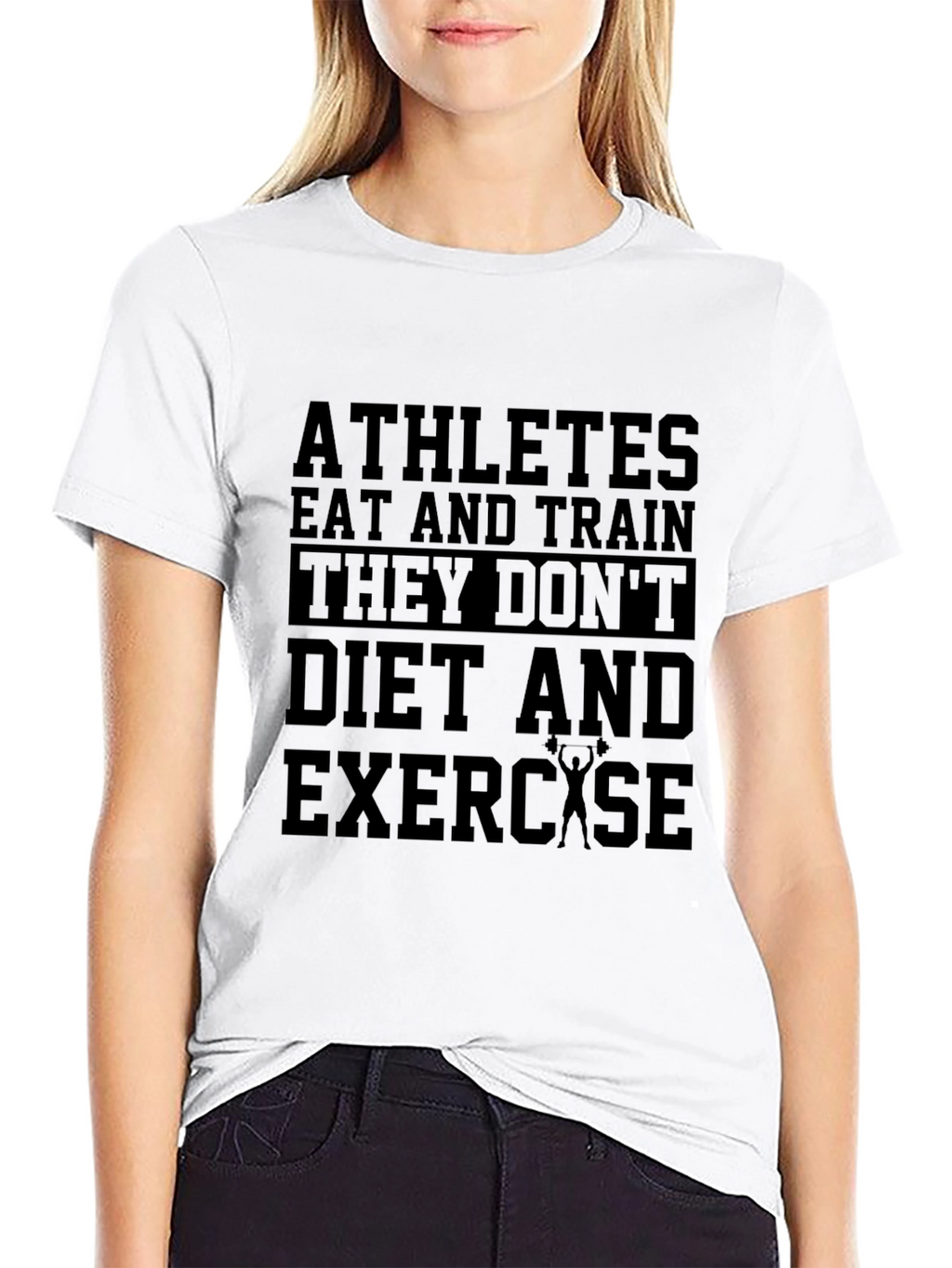 Athletes Eat & Train Black Graphic Tee