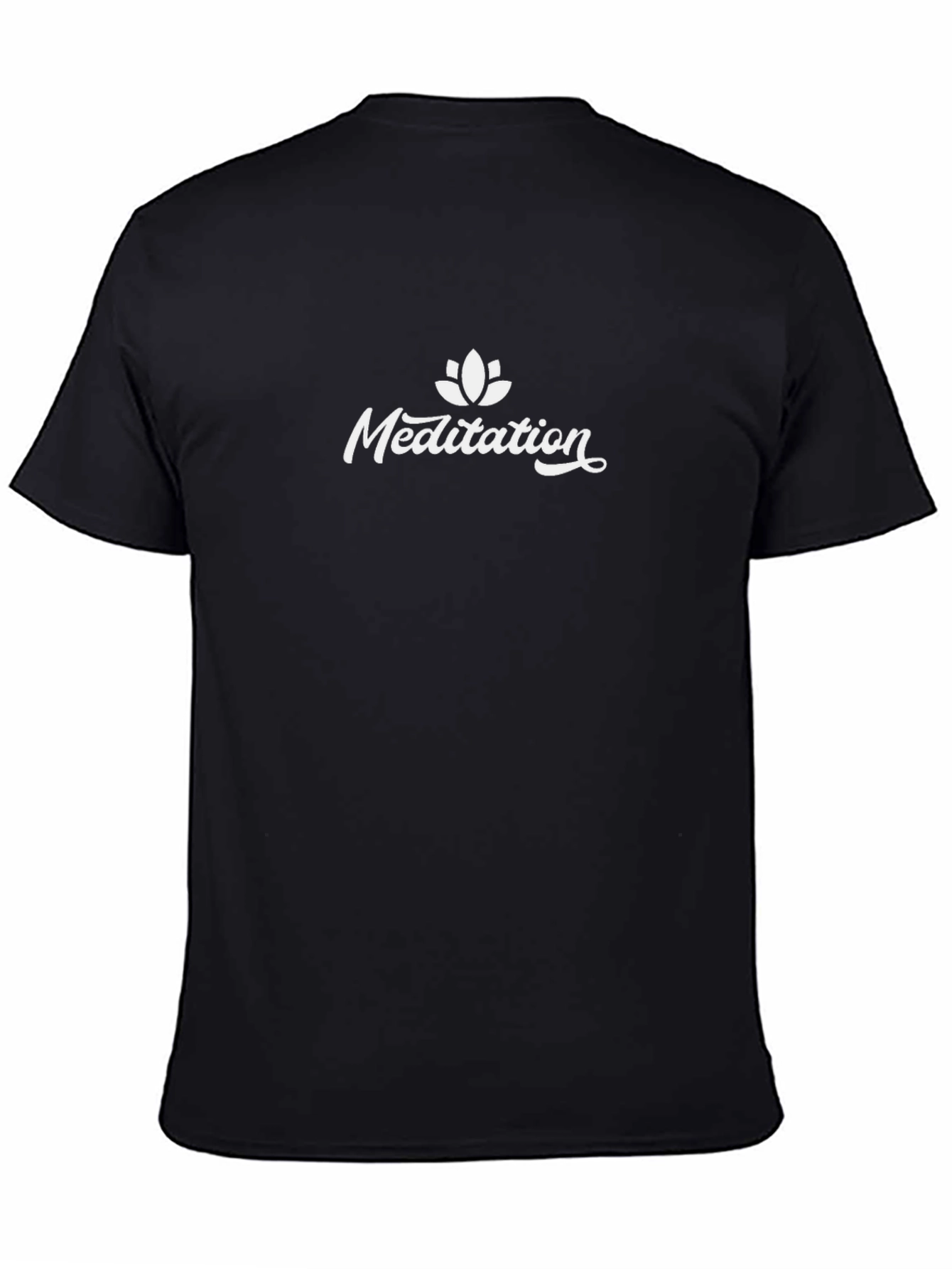 Meditation Graphic Tee - Stylish & Comfortable Black T-Shirt
