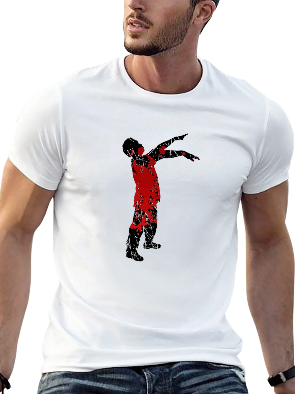 Dabbing Zombie Graphic Tee - Black