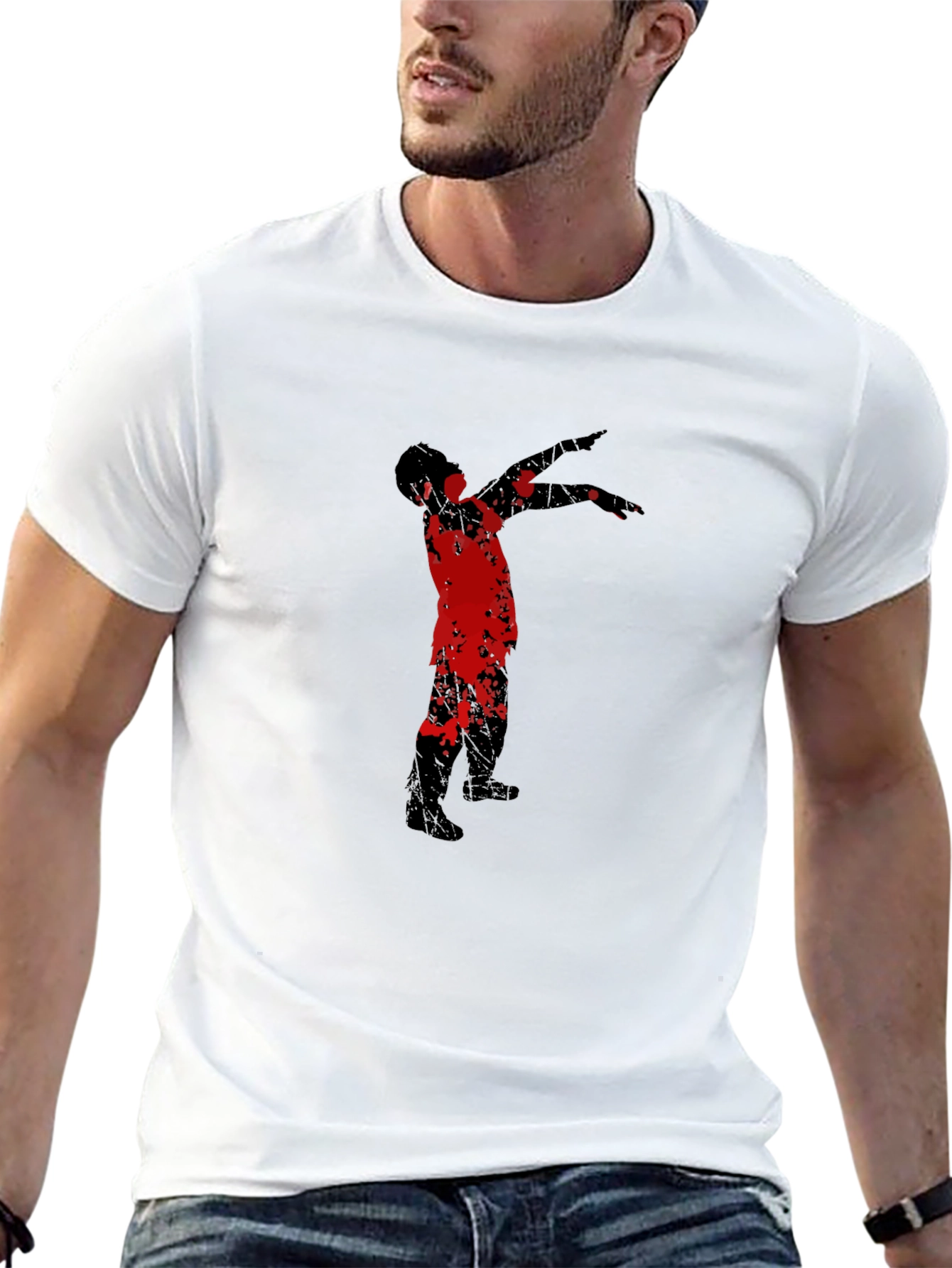 Dabbing Zombie Graphic Tee - Black