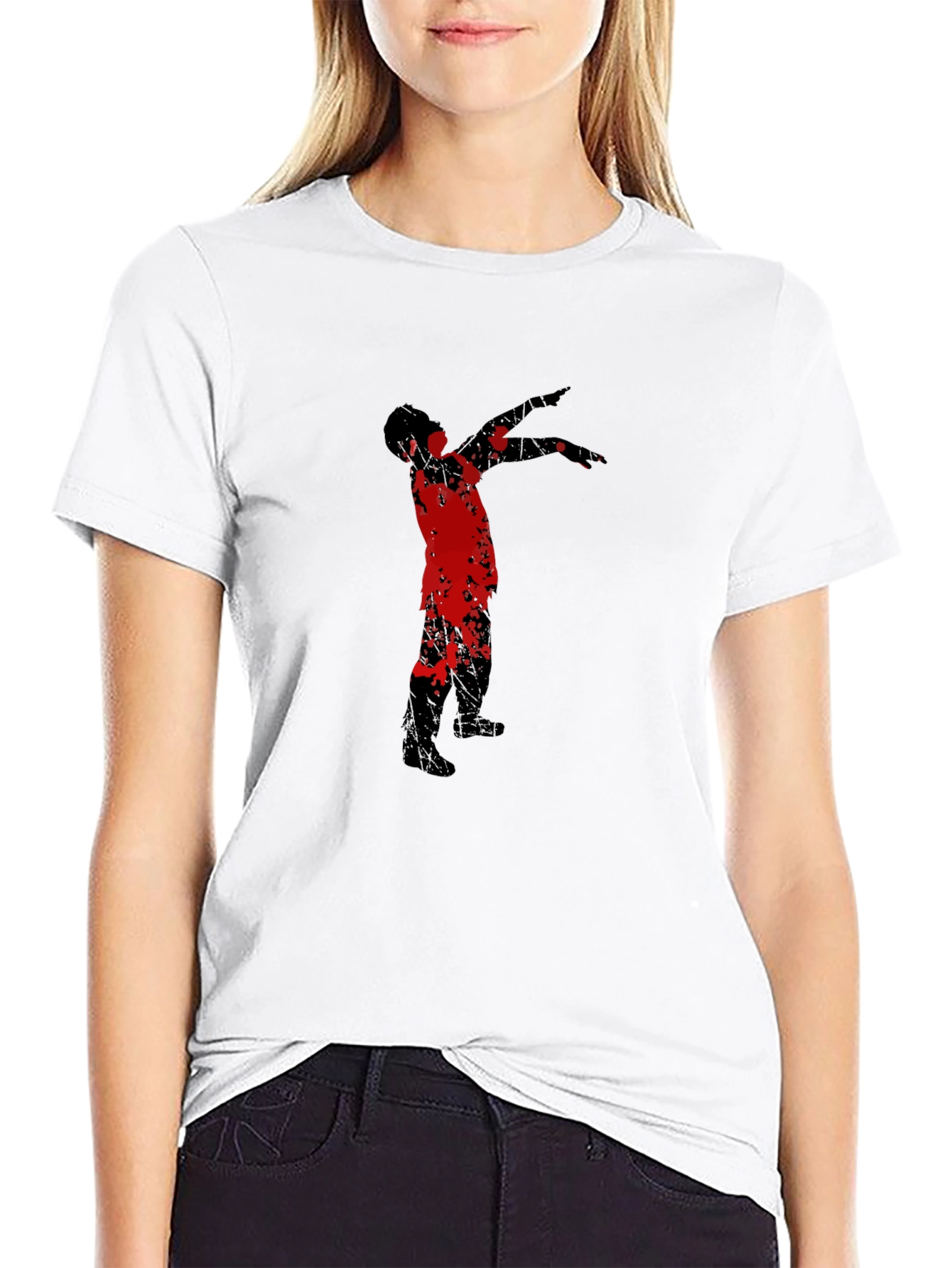 Dabbing Zombie Graphic Tee - Black